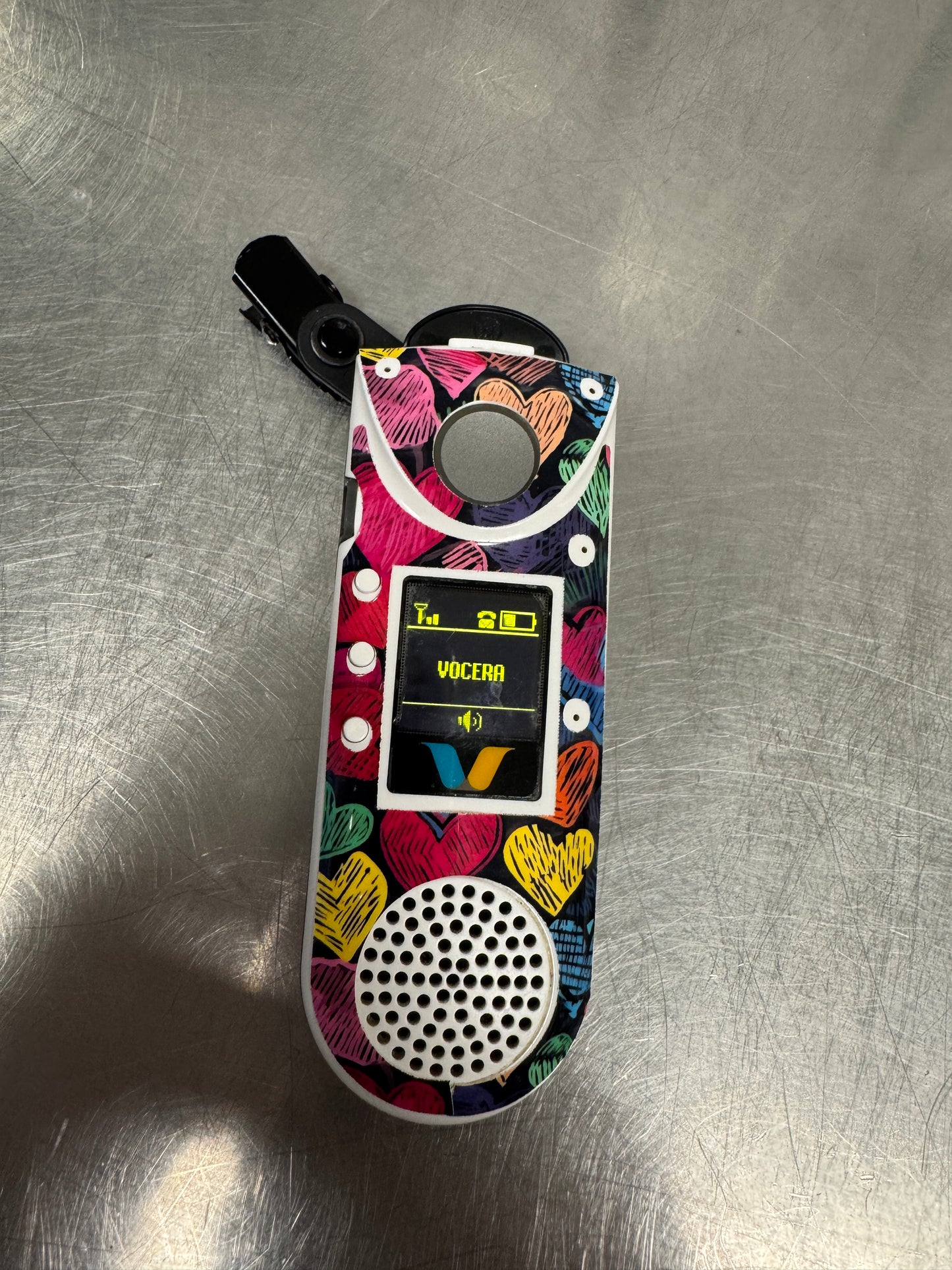 #10 Sketched Hearts Vocera Skin