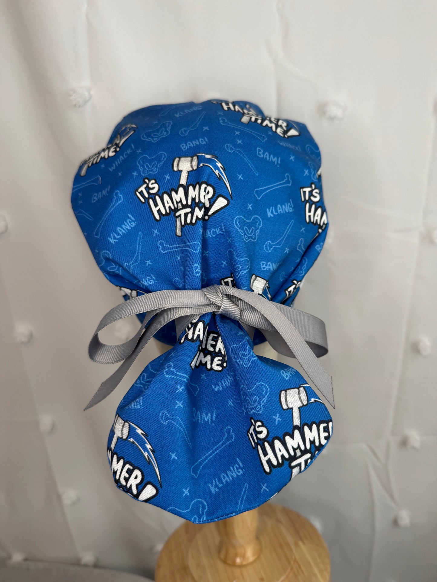 "It's Hammer Time" Scrub Cap - Satin Lining Available - Multiple Styles