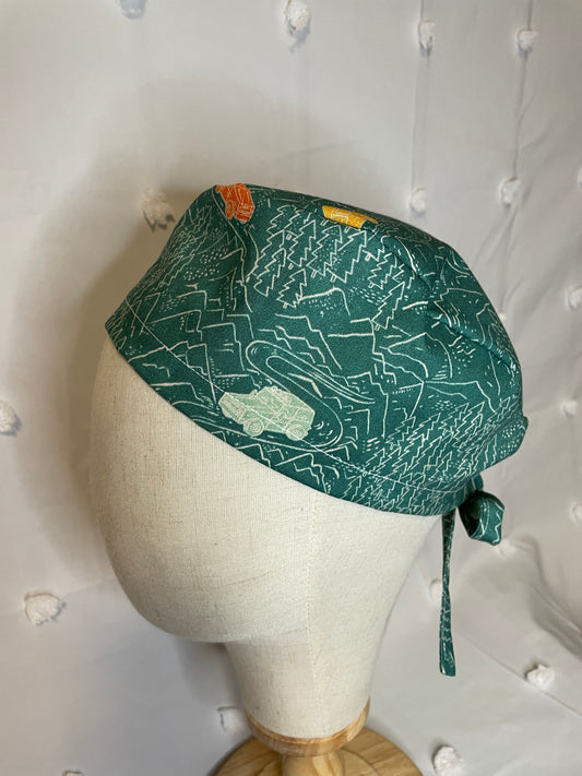 Mountains & Jeeps Scrub Cap - Multiple Styles