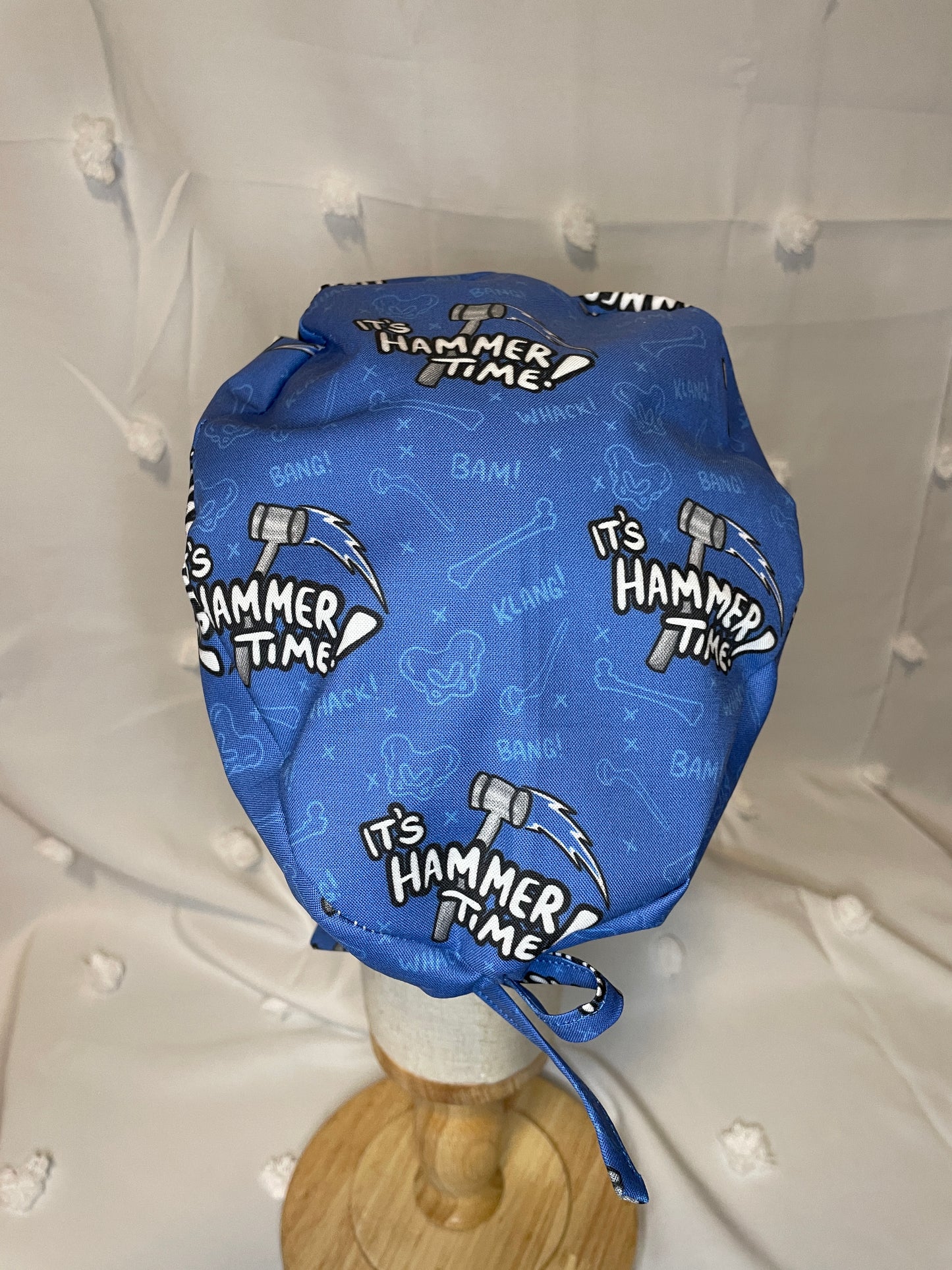 "It's Hammer Time" Scrub Cap - Satin Lining Available - Multiple Styles