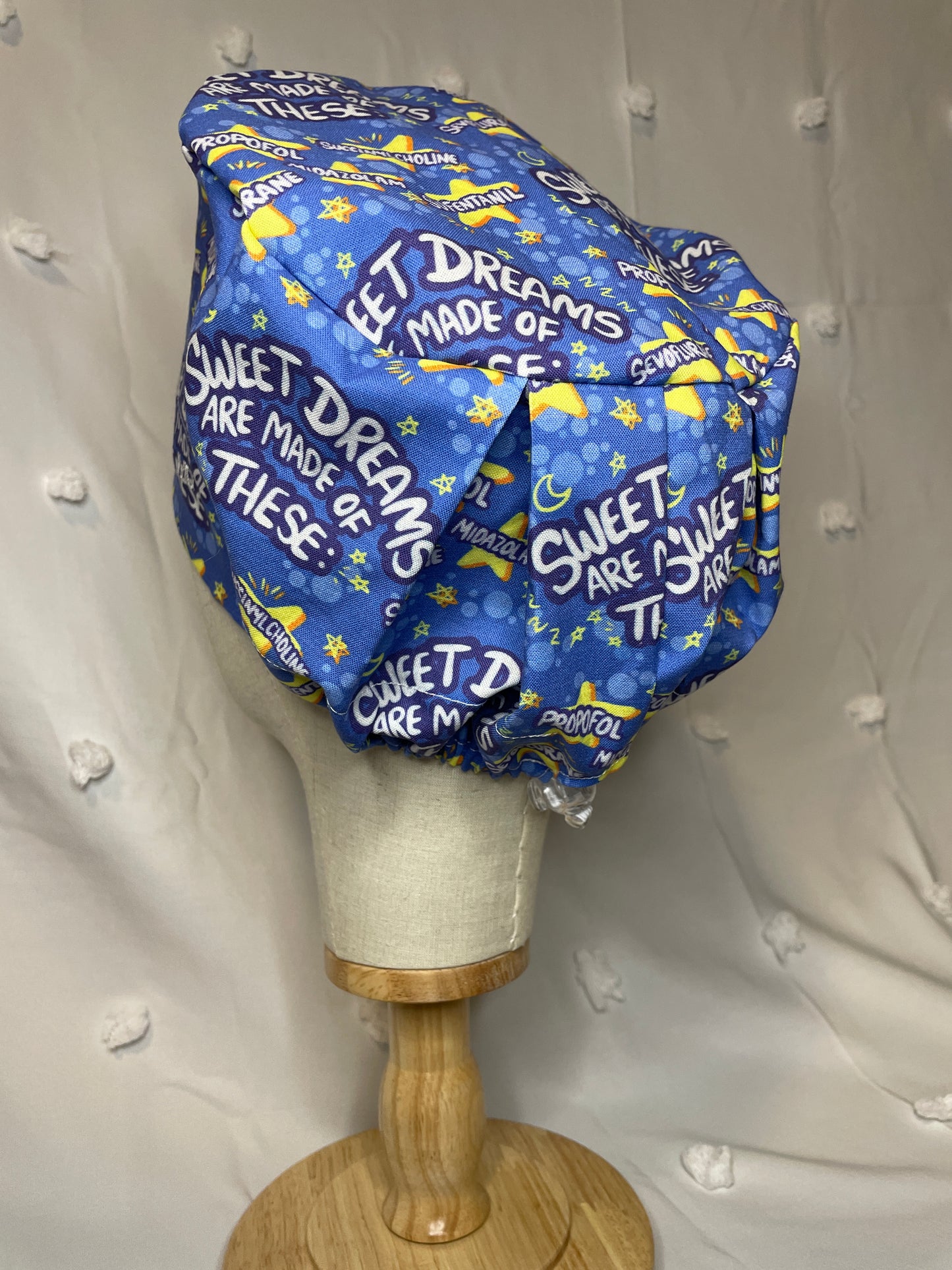 Sweet Dreams are Made of These Scrub Cap - Satin Lining Available - Multiple Styles