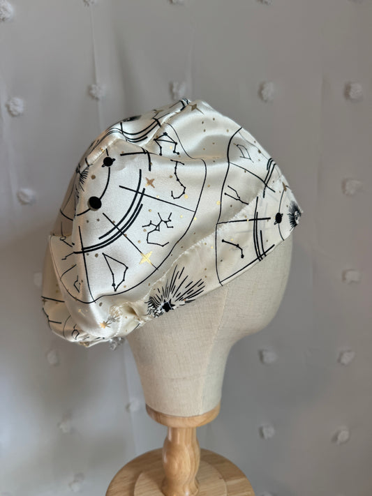 Silky Satin Charmeuse Scrub Caps - European Style - All Fabric Options