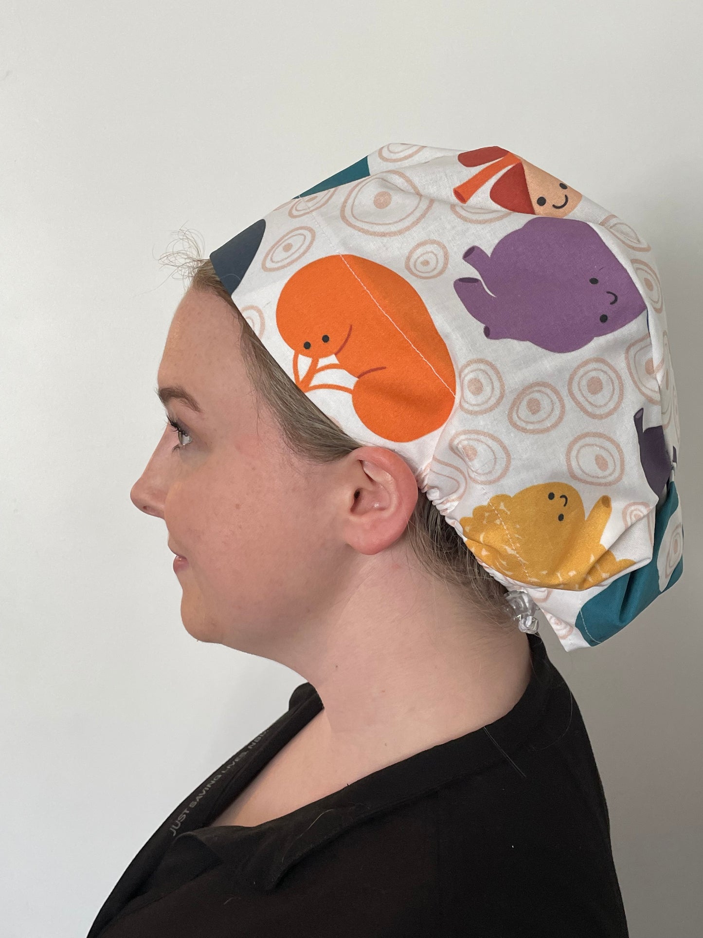 Happy Organs Scrub Cap - Satin Lining Available - Multiple Styles