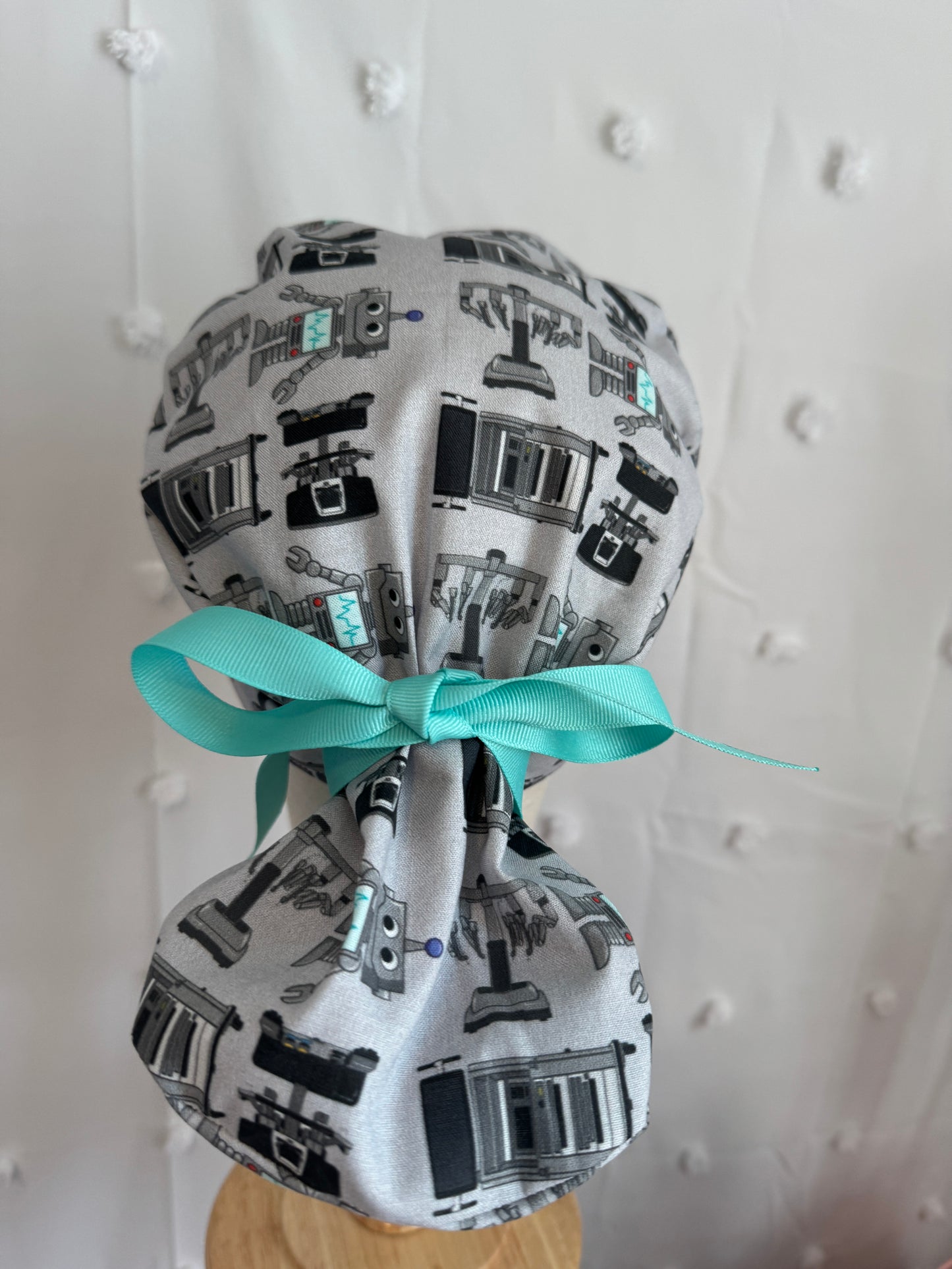 Robots Scrub Cap - Satin Lining Available - Multiple Styles