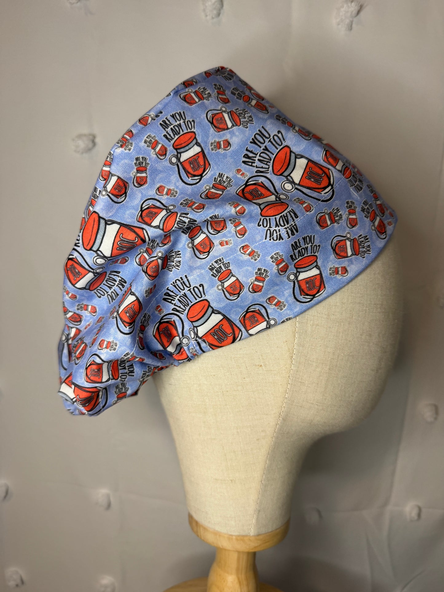 Are You Ready to Roc? Scrub Cap - Satin Lining Available - Multiple Styles
