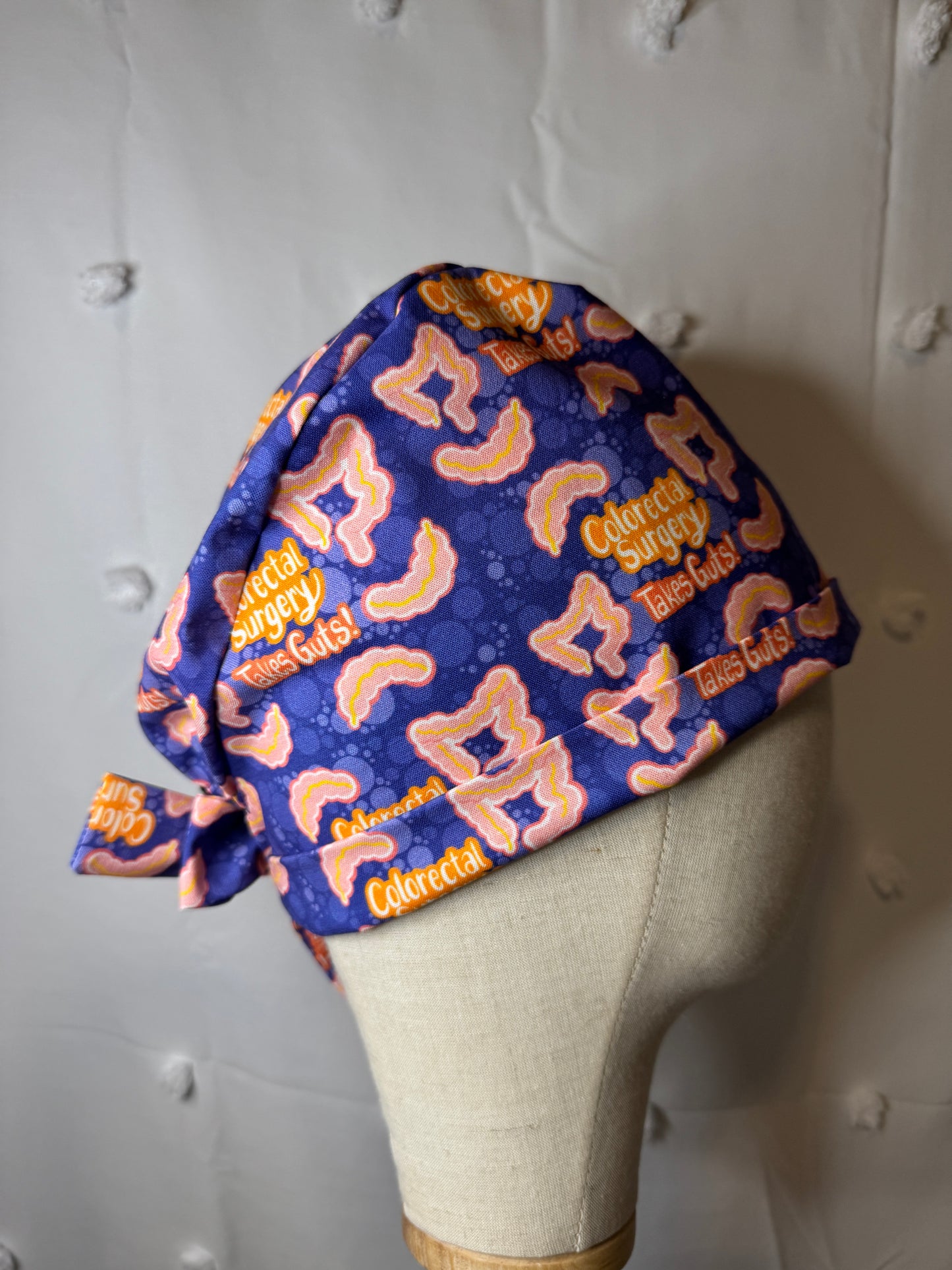 Colorectal Surgery Takes Guts! Scrub Cap - Satin Lining Available - Multiple Styles