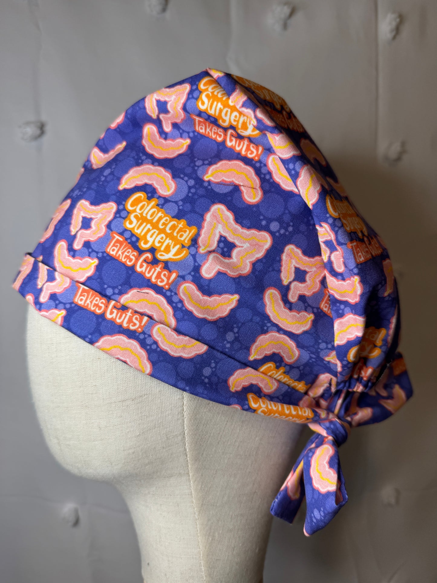 Colorectal Surgery Takes Guts! Scrub Cap - Satin Lining Available - Multiple Styles