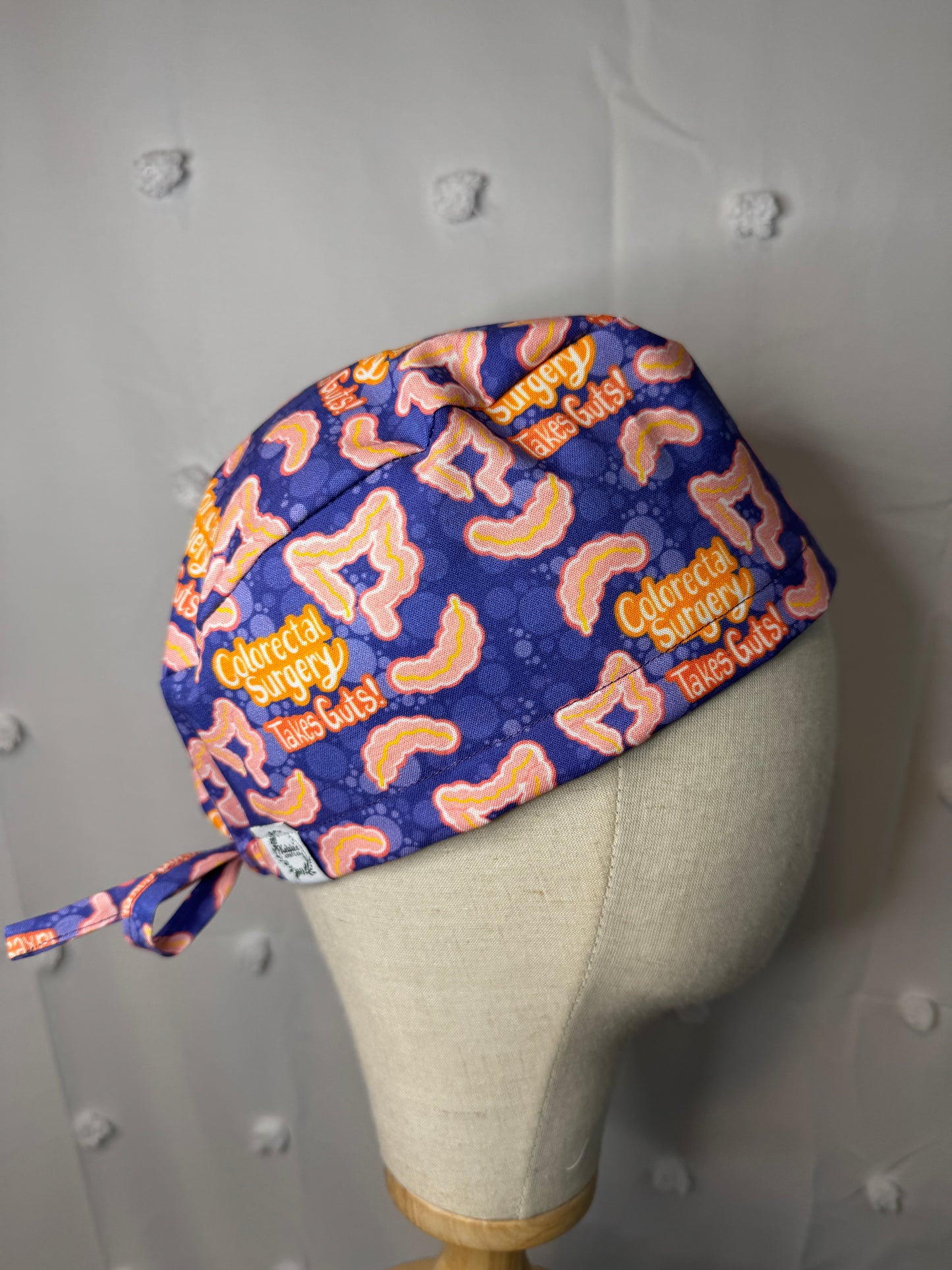 Colorectal Surgery Takes Guts! Scrub Cap - Satin Lining Available - Multiple Styles