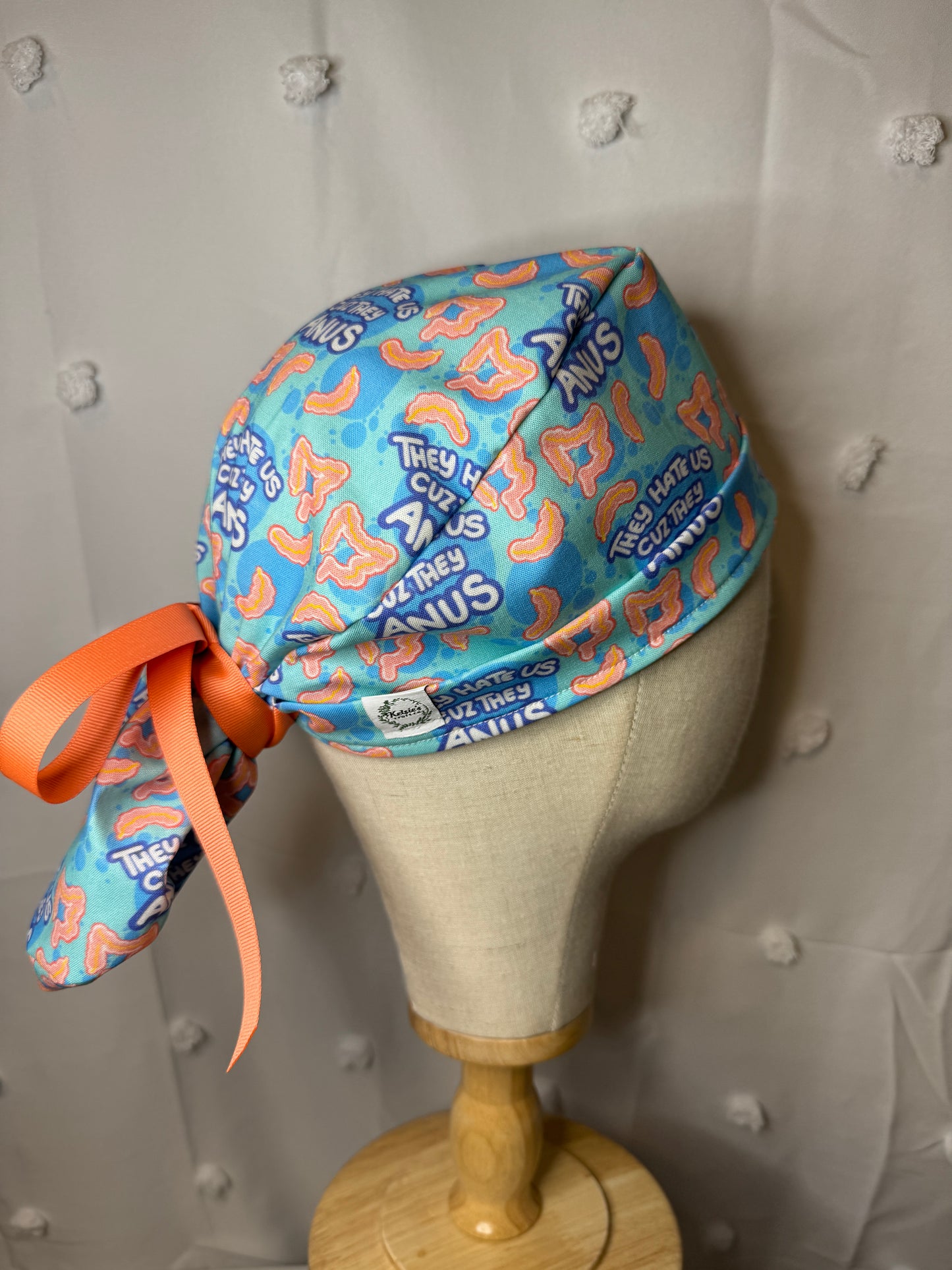 "They Hate Us Cuz They Anus" Scrub Cap - Satin Lining Available - Multiple Styles