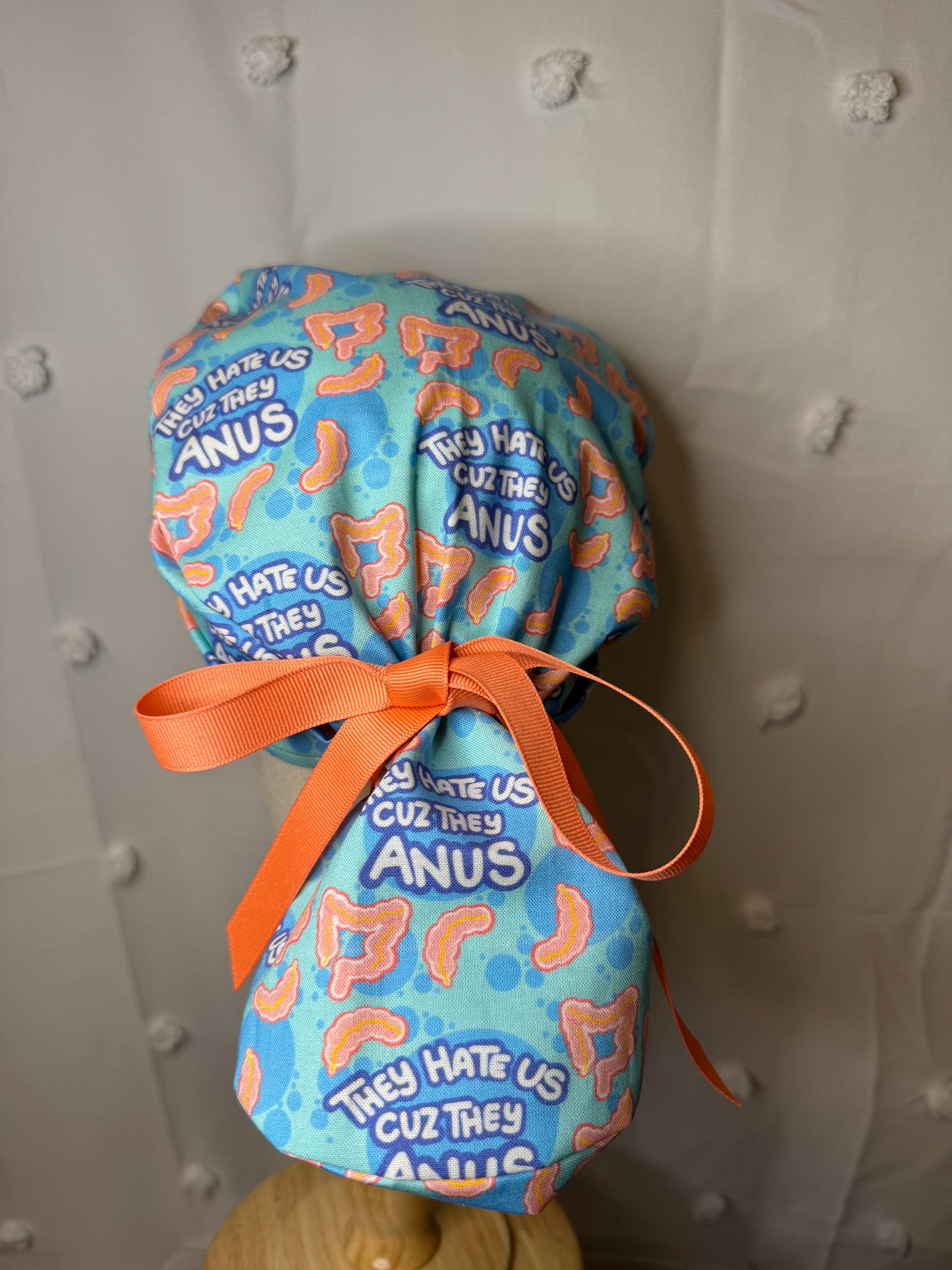 "They Hate Us Cuz They Anus" Scrub Cap - Satin Lining Available - Multiple Styles
