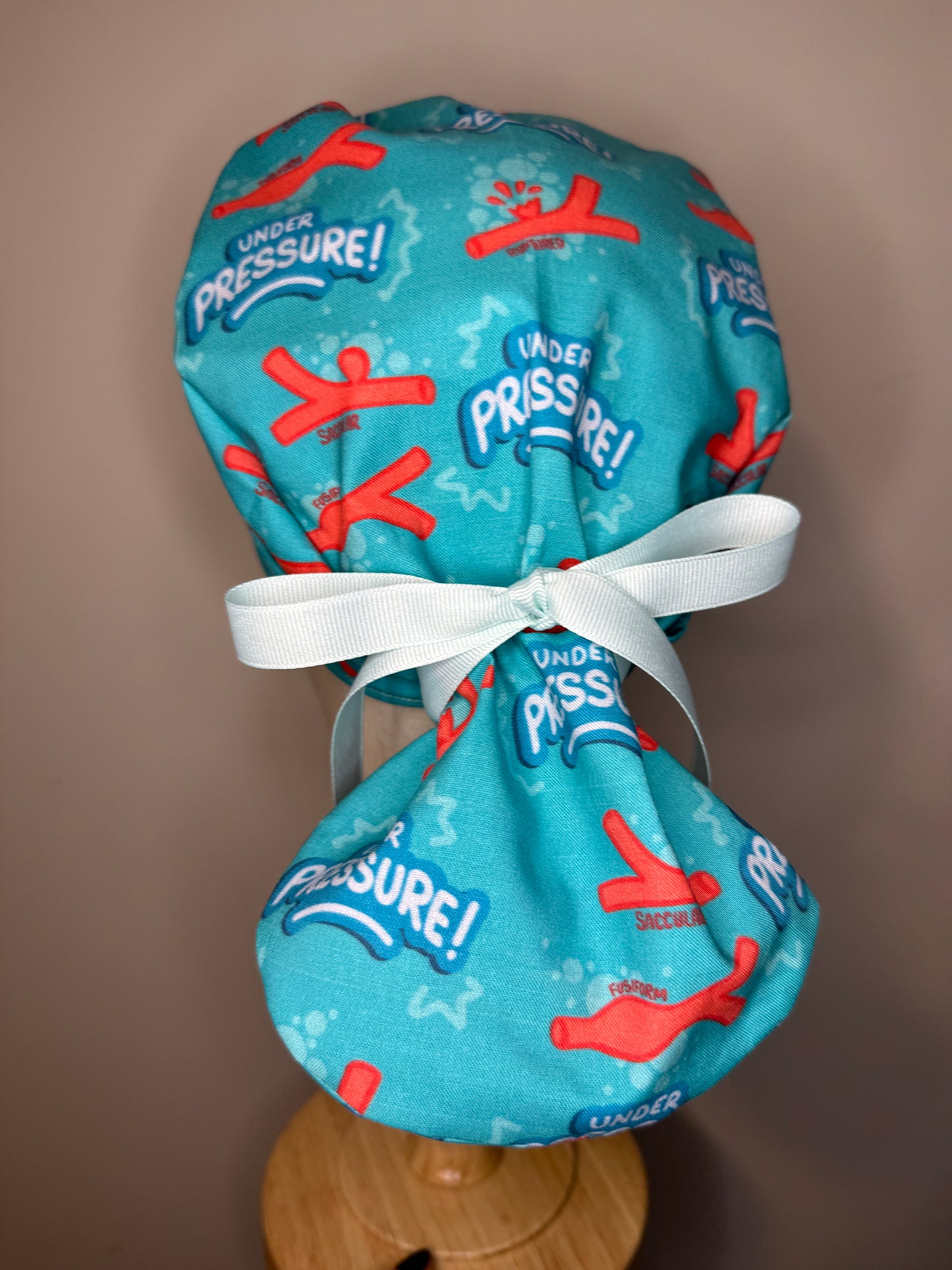 "Under Pressure" Aneurysm Scrub Cap - Satin Lining Available - Multiple Styles