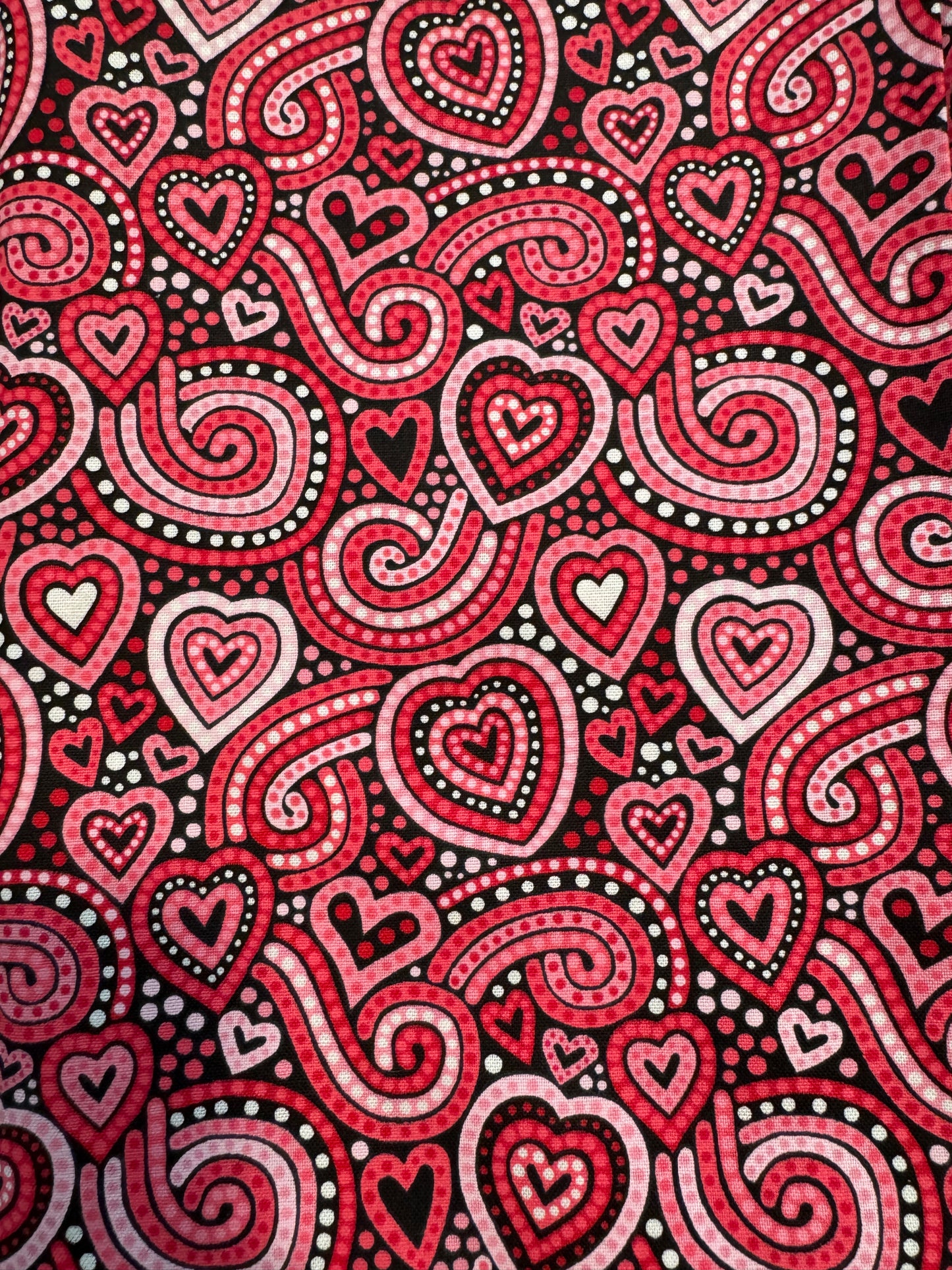 Swirly Hearts Scrub Cap - Satin Lining Available - Multiple Styles