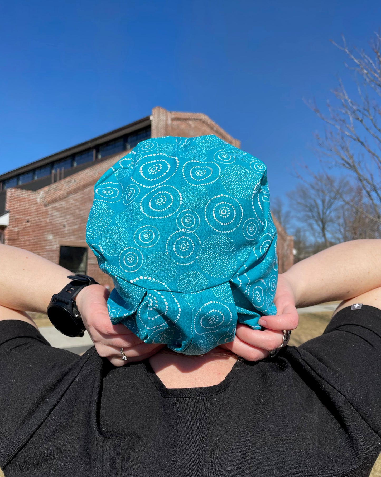 Blue Circles Scrub Cap - Multiple Styles