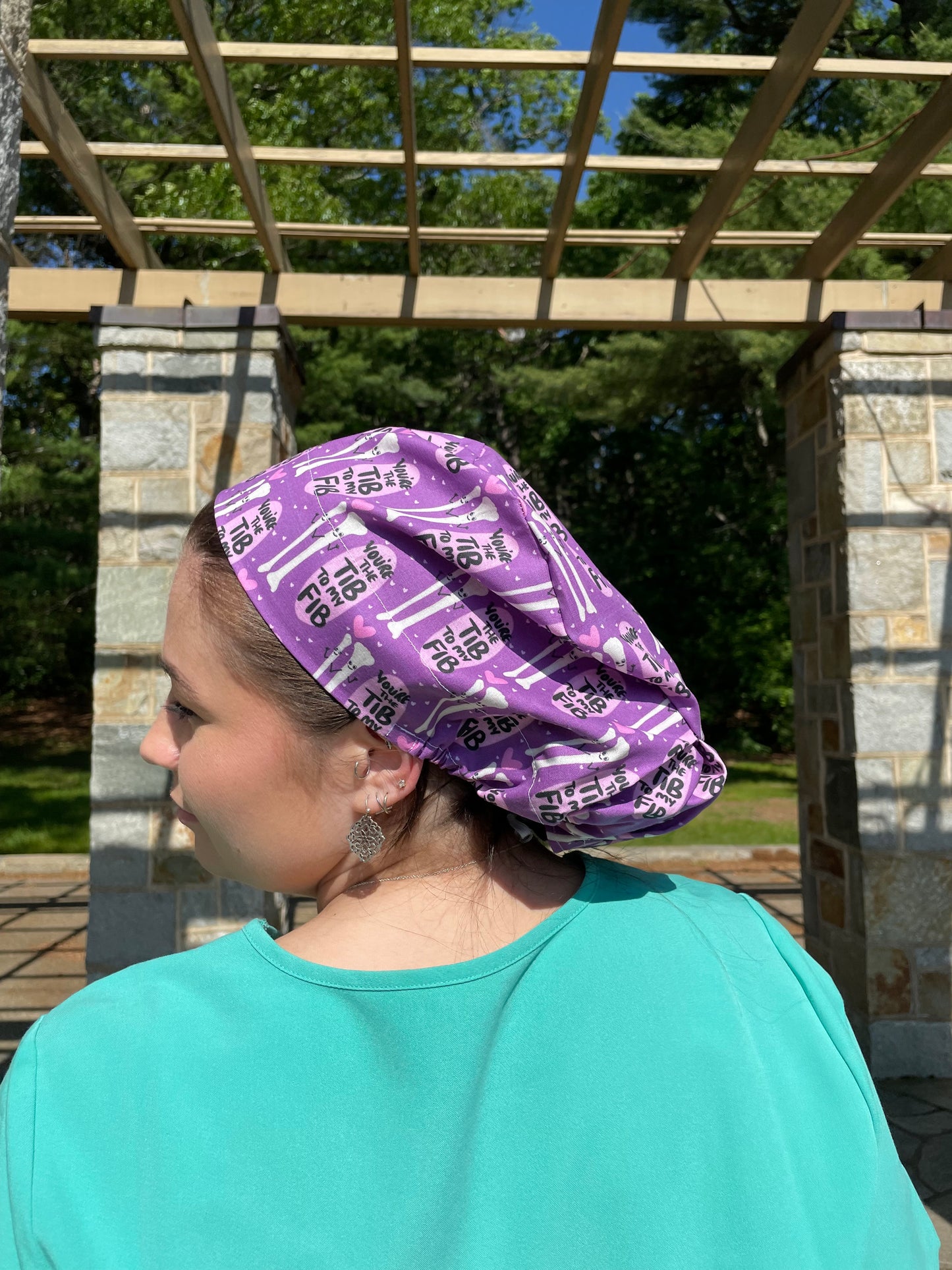 Tib to My Fib Scrub Cap - Satin Lining Available - Multiple Styles