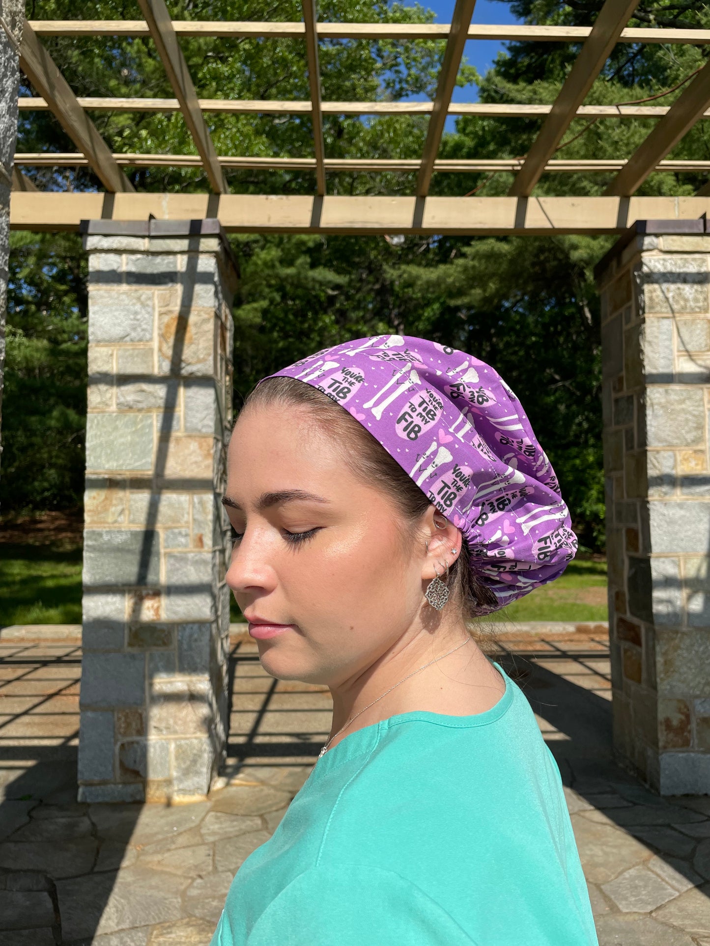 Tib to My Fib Scrub Cap - Satin Lining Available - Multiple Styles