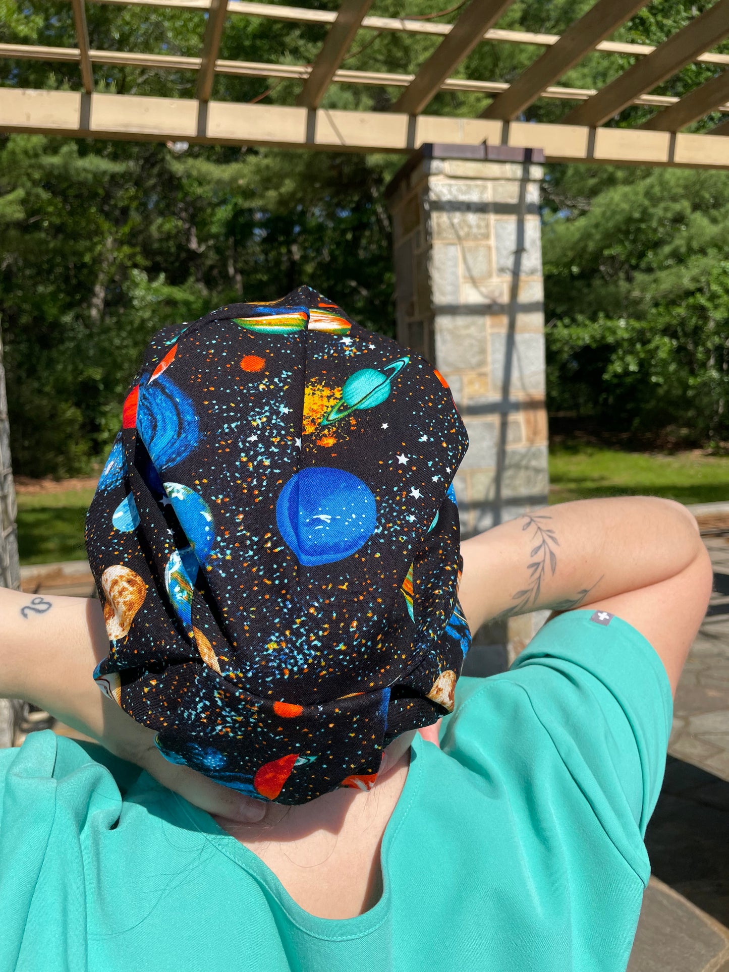 Black Galaxy Scrub Cap - Multiple Styles