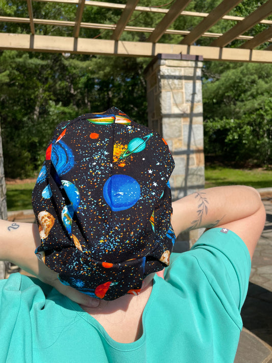 Black Galaxy Scrub Cap - Multiple Styles