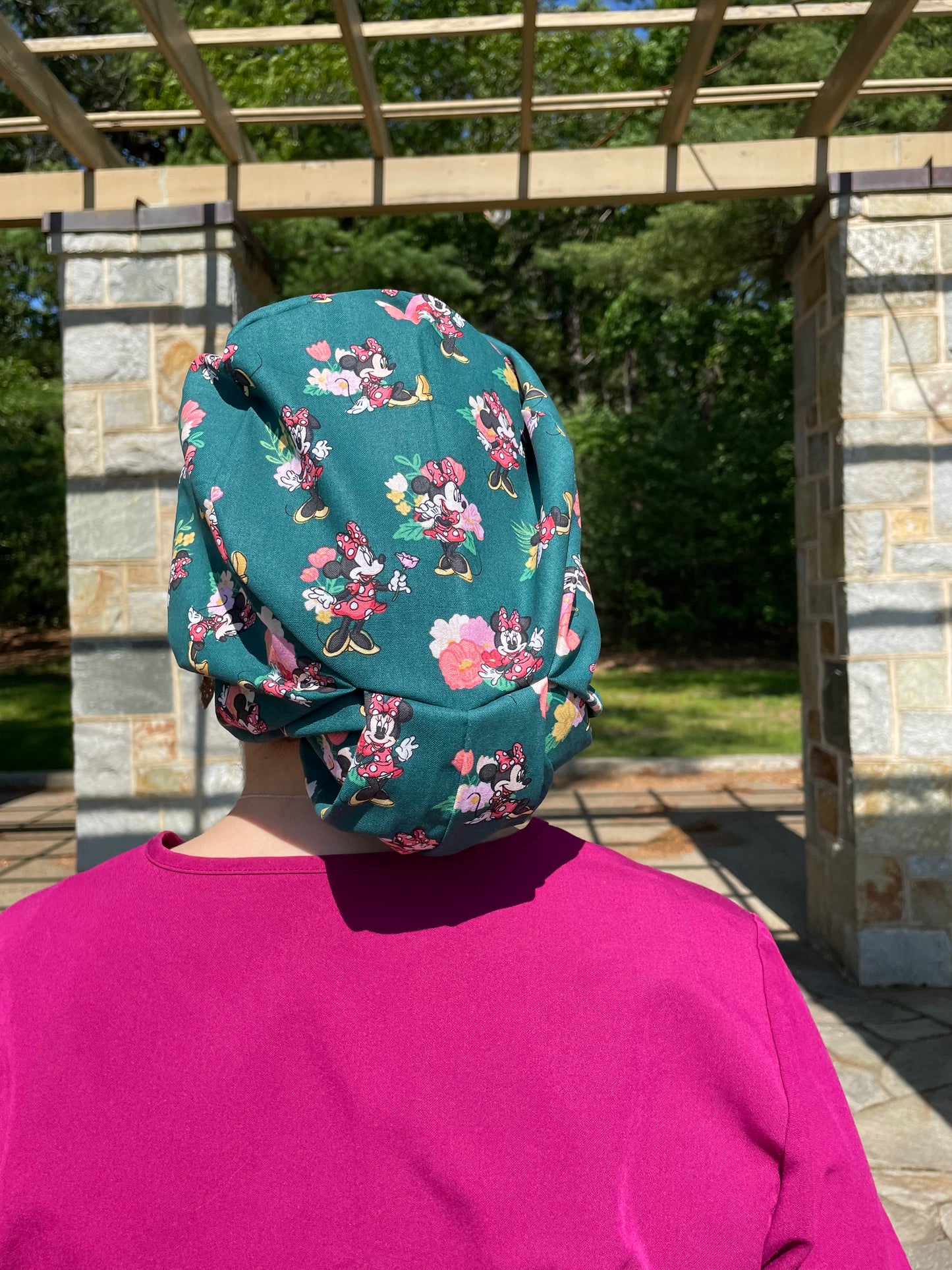 Scrub Cap in Mini Mouse Fabric - Multiple Styles