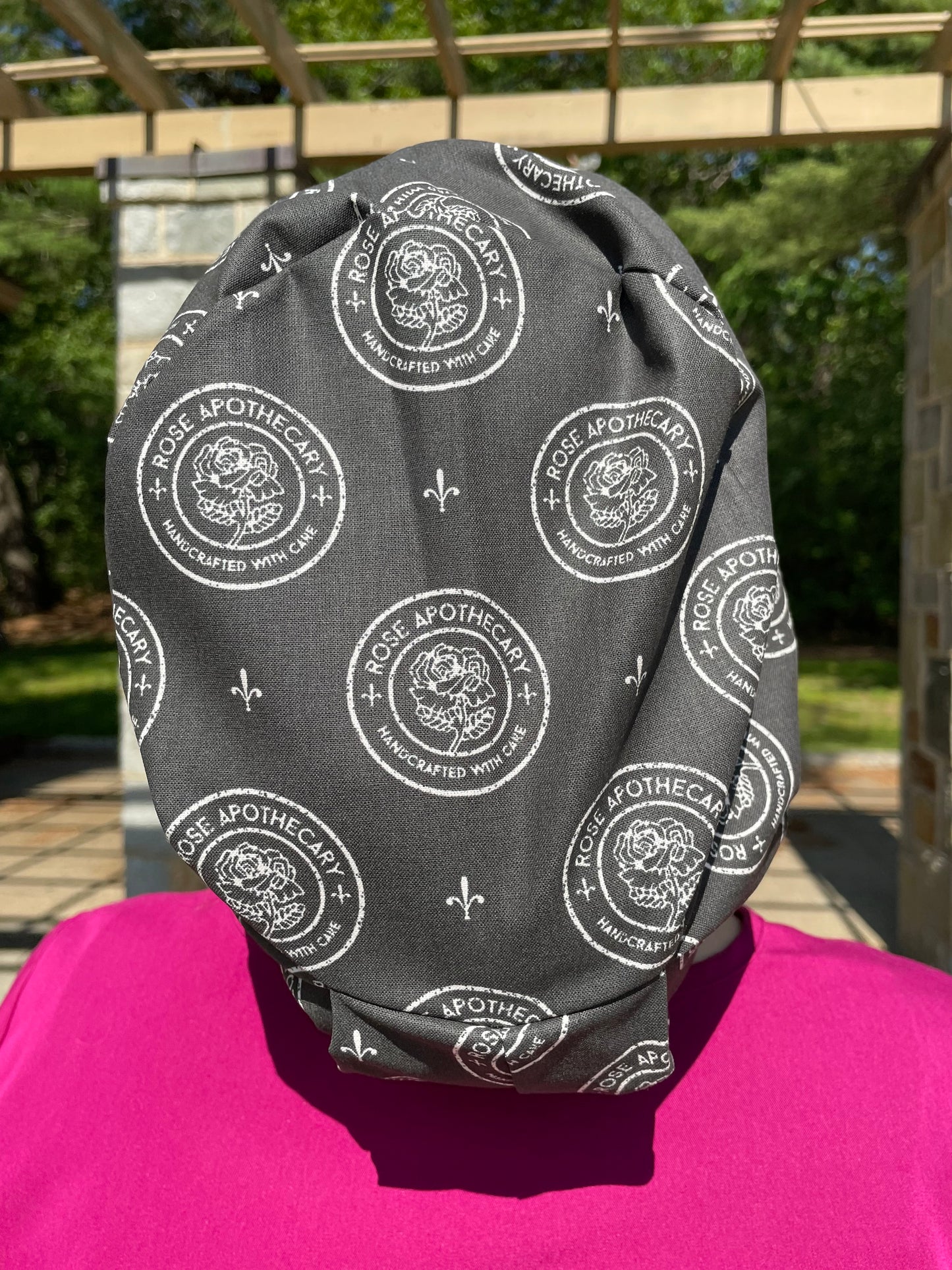 Scrub Cap in Rose Apothecary Fabric - Multiple Styles