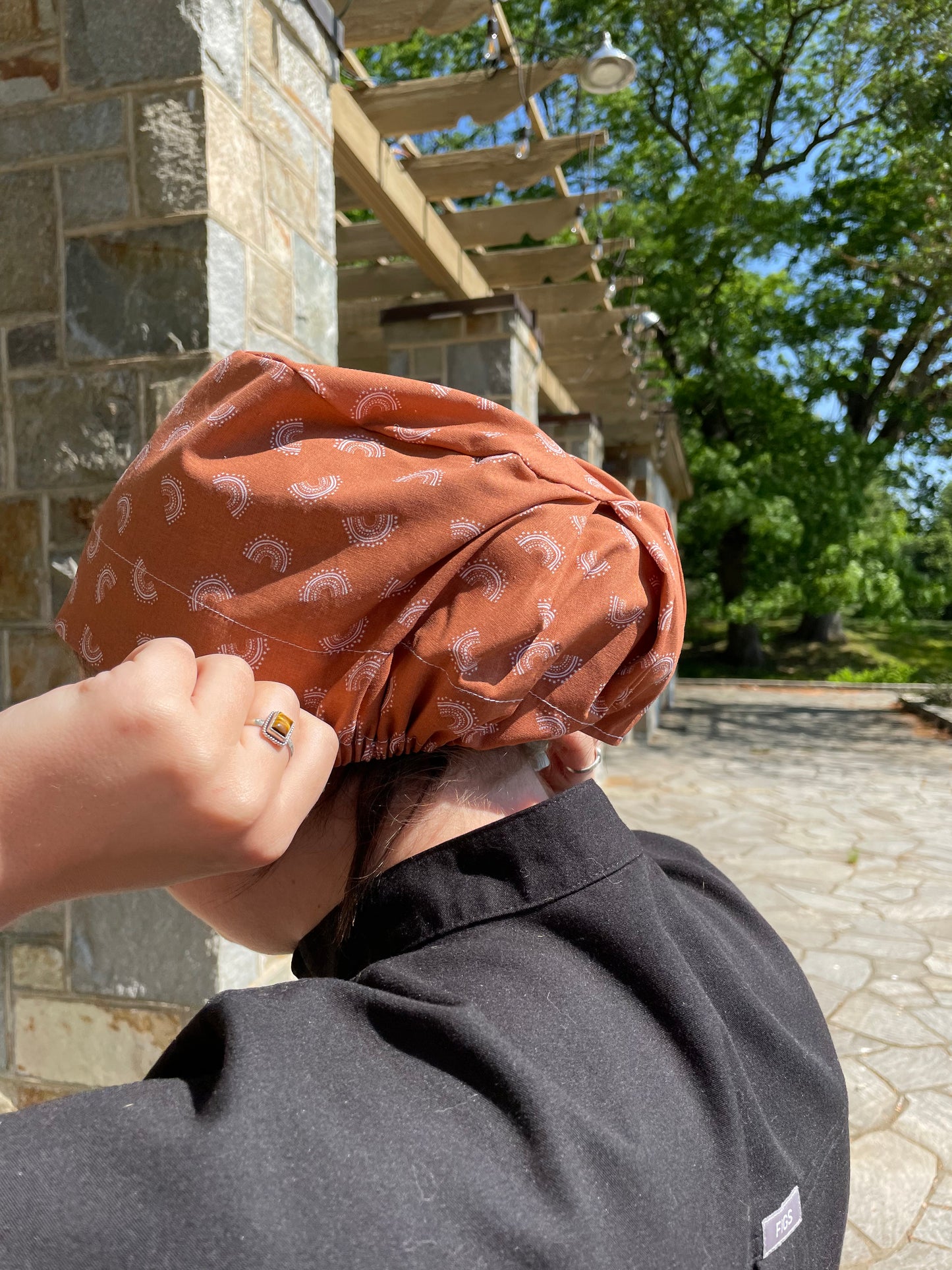 Boho Mini Rainbows Scrub Cap - Satin Lining Available - Multiple Styles