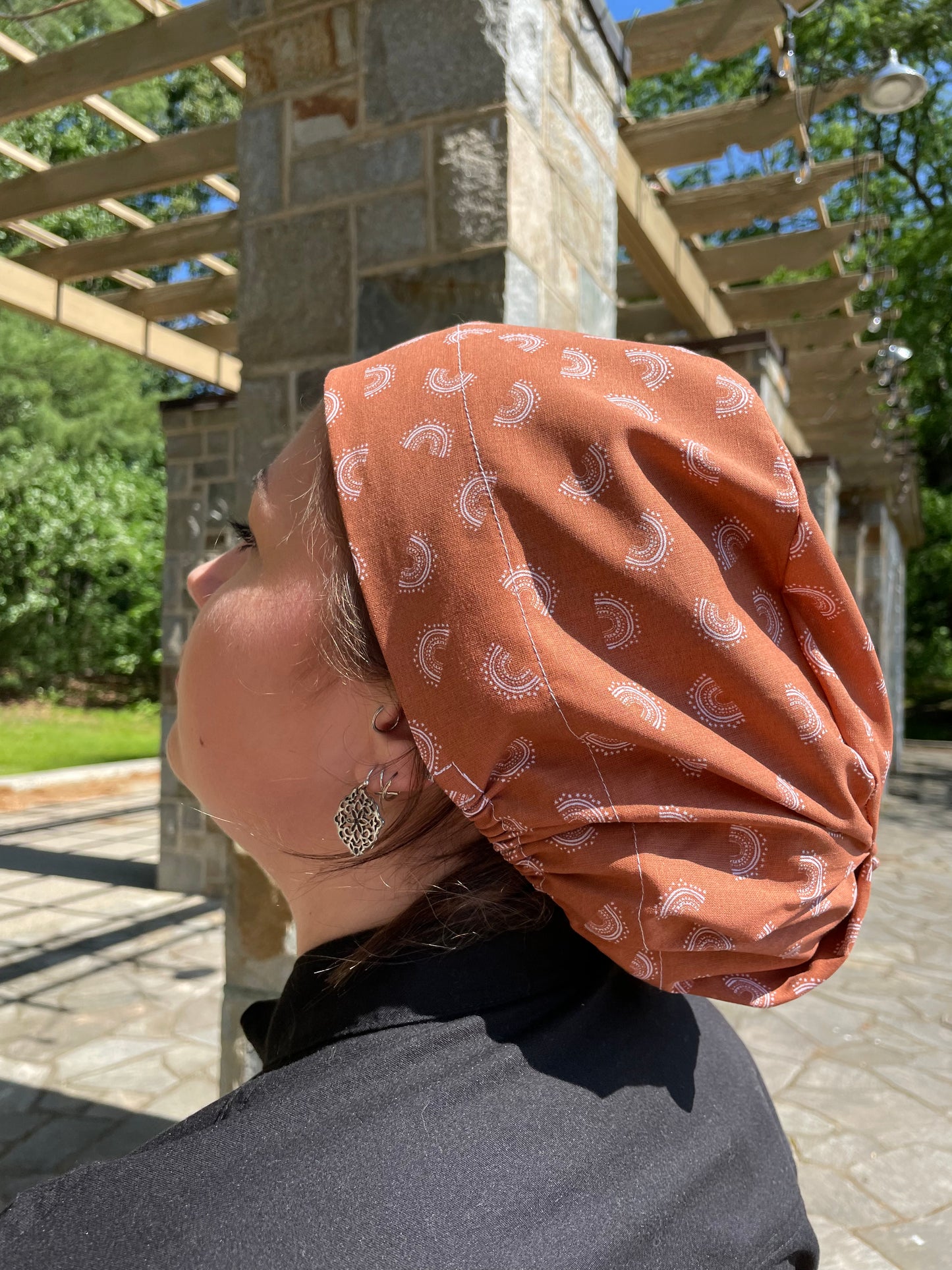 Boho Mini Rainbows Scrub Cap - Satin Lining Available - Multiple Styles