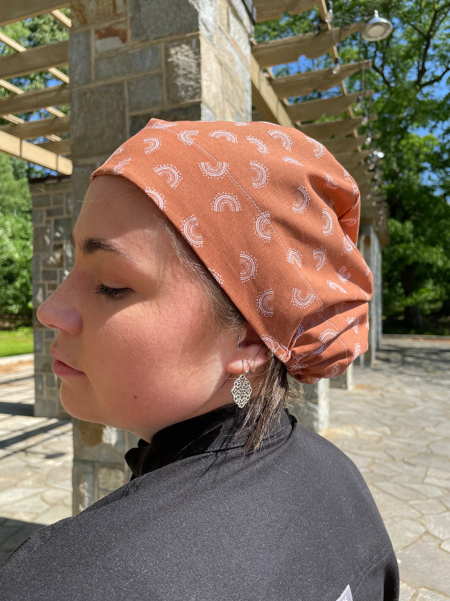 Boho Mini Rainbows Scrub Cap - Satin Lining Available - Multiple Styles