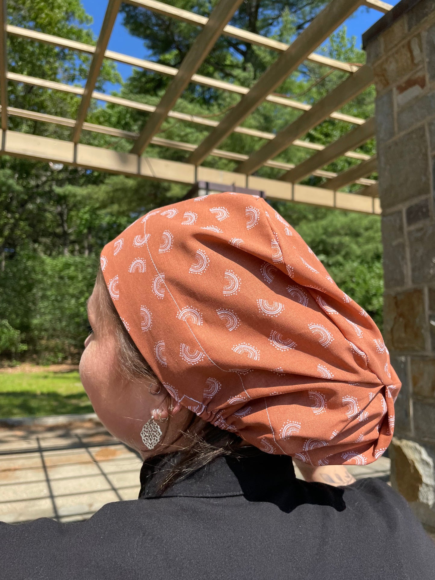 Boho Mini Rainbows Scrub Cap - Satin Lining Available - Multiple Styles