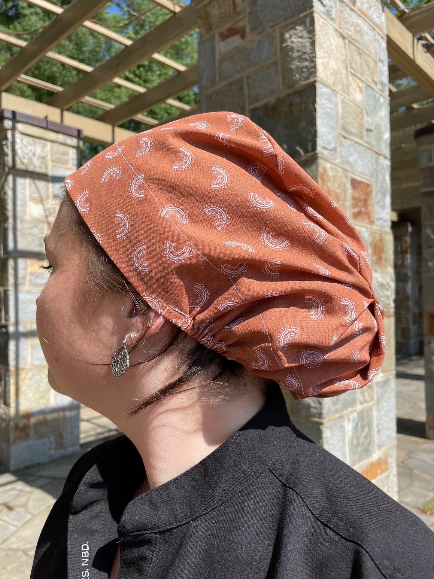 Boho Mini Rainbows Scrub Cap - Satin Lining Available - Multiple Styles