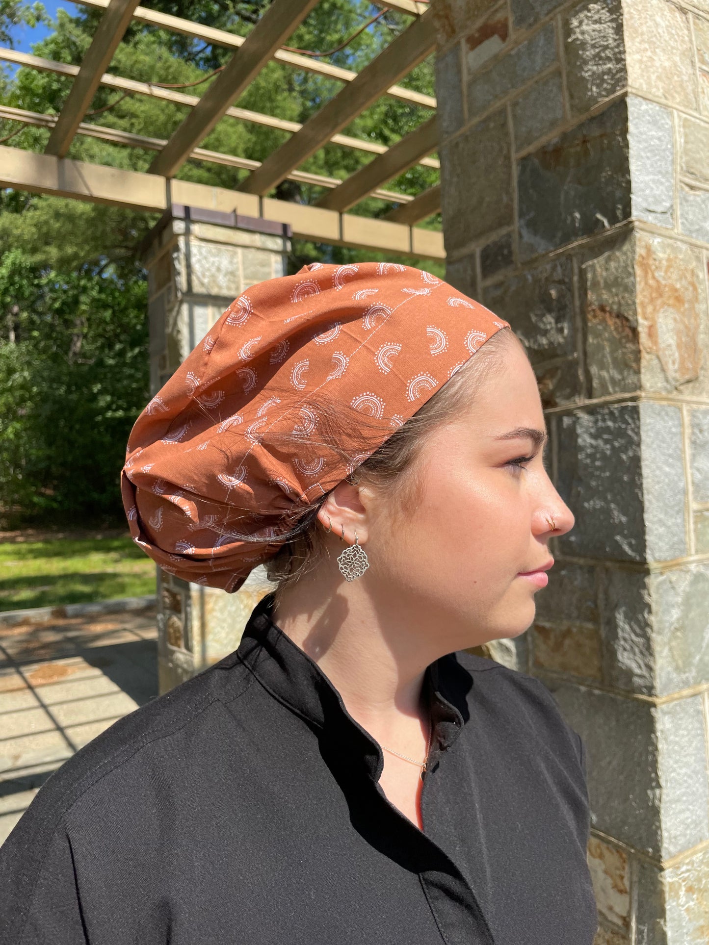 Boho Mini Rainbows Scrub Cap - Satin Lining Available - Multiple Styles