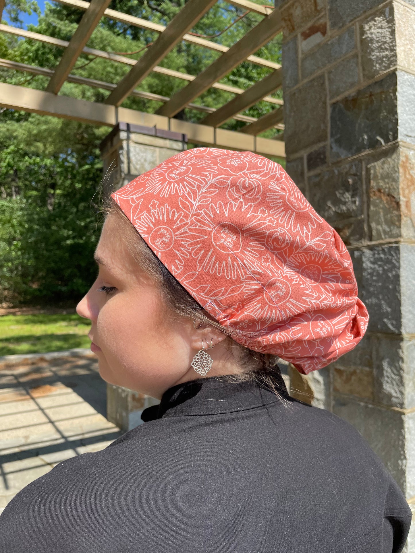 Focus on Good Mental Health Awareness Scrub Cap - Satin Lining Available - Multiple Styles