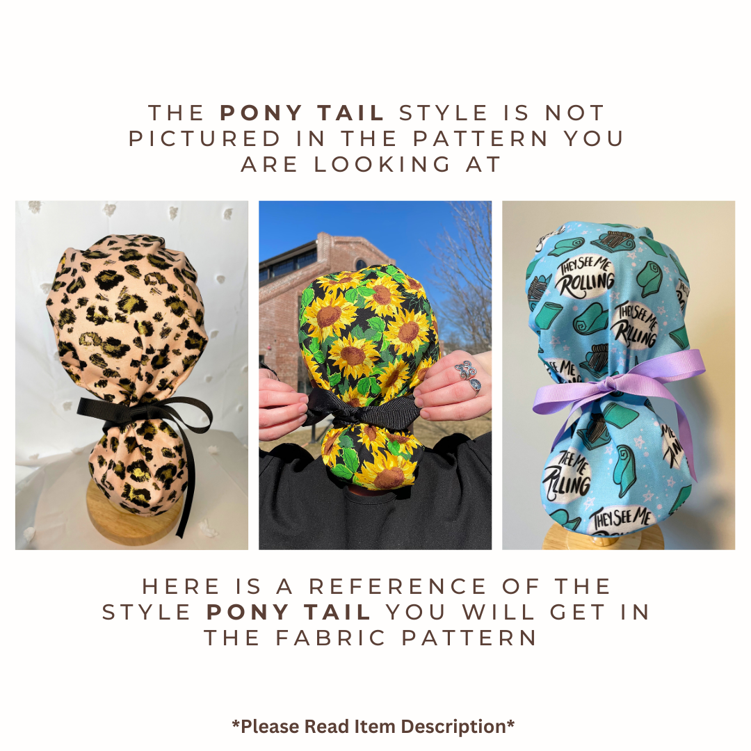 Teal Easter Eggs Scrub Cap - Multiple Styles