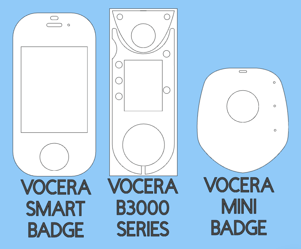 Custom Pattern or Photo Vocera Skin - Please Message Before Purchasing