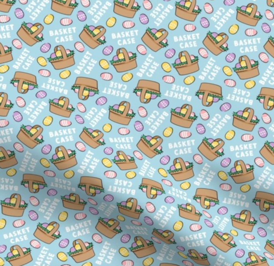 Basket Case Easter Scrub Cap - Satin Lining Available - Multiple Styles