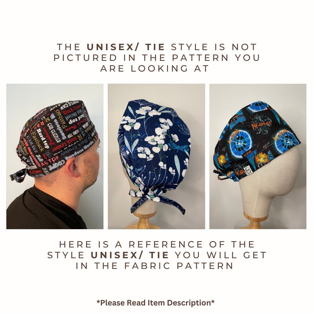 Black Galaxy Scrub Cap - Multiple Styles