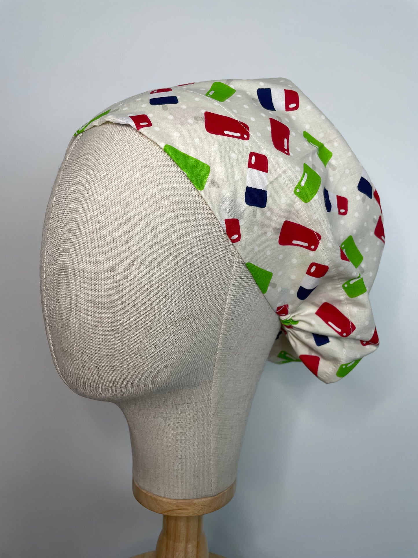 Popsicles Scrub Cap - Satin Lining Available - Multiple Styles