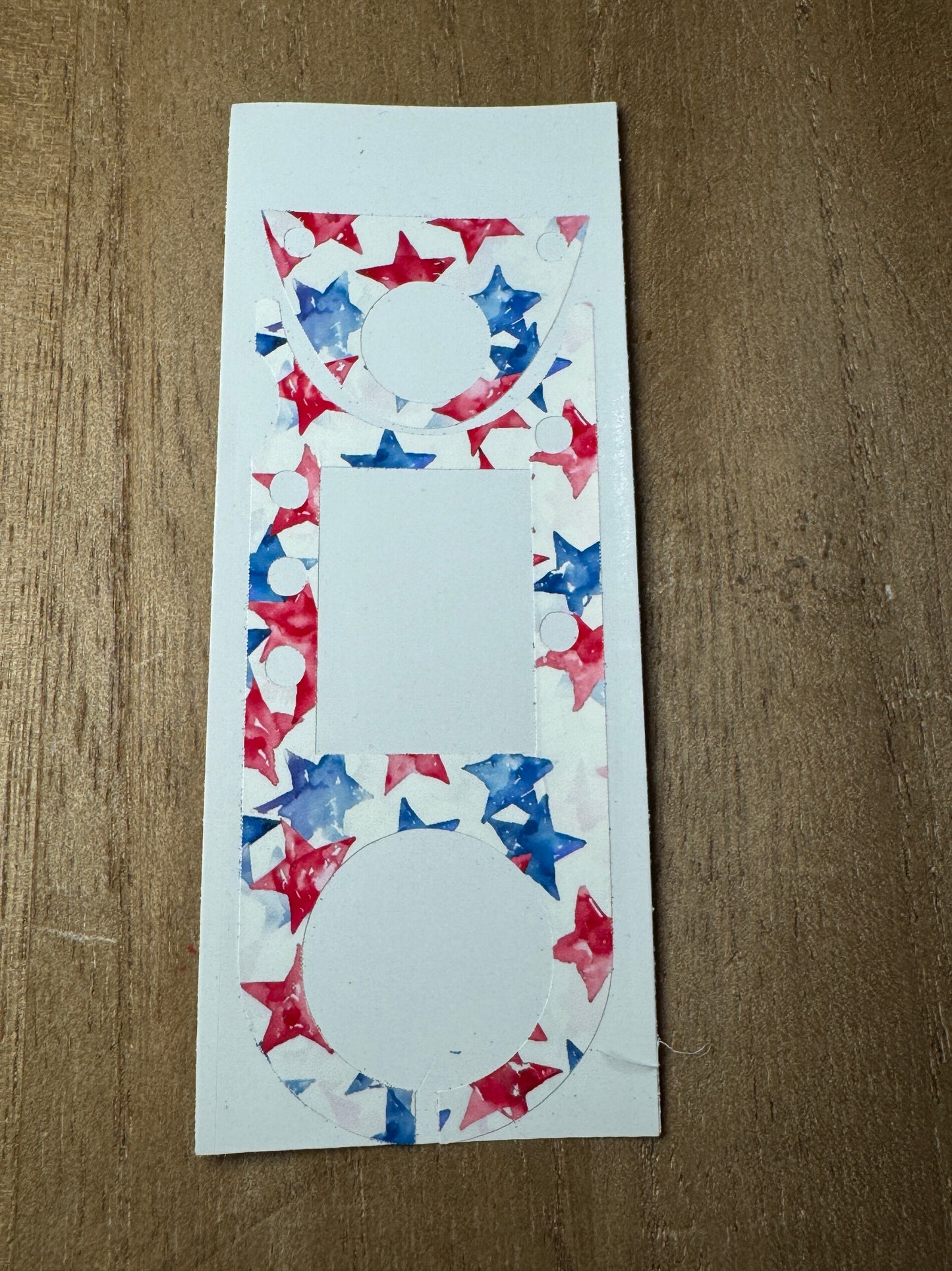 #42 Red & Blue Stars on White Vocera Skin
