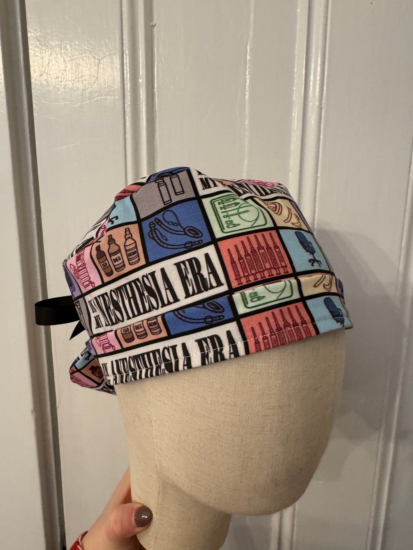 In My Anesthesia Era Scrub Cap - Satin Lining Available - Multiple Styles