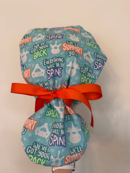 Neuro Spine Puns Scrub Cap - Satin Lining Available - Multiple Styles