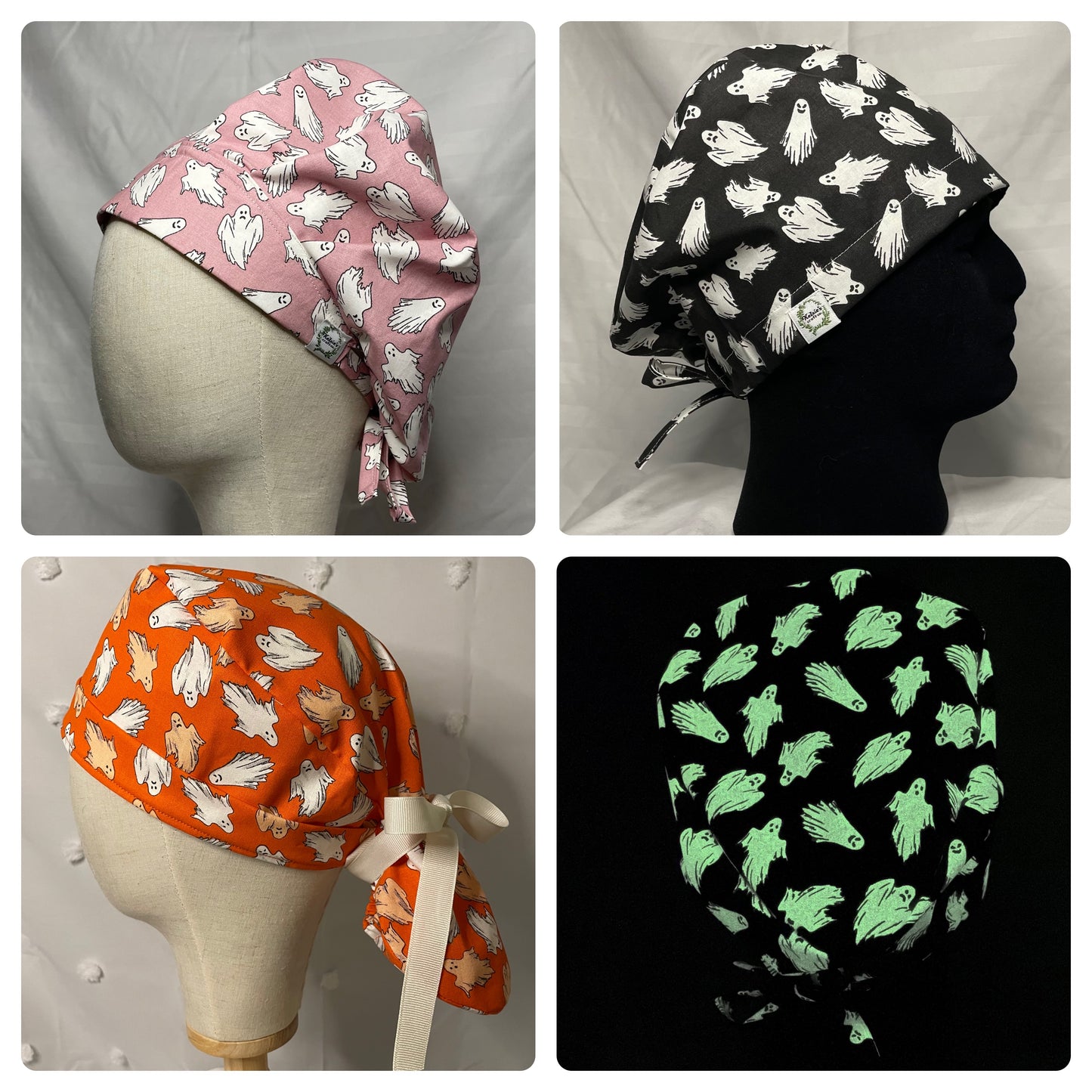 Glow in the Dark Scrub Caps in Multiple Fabric Options - All Styles