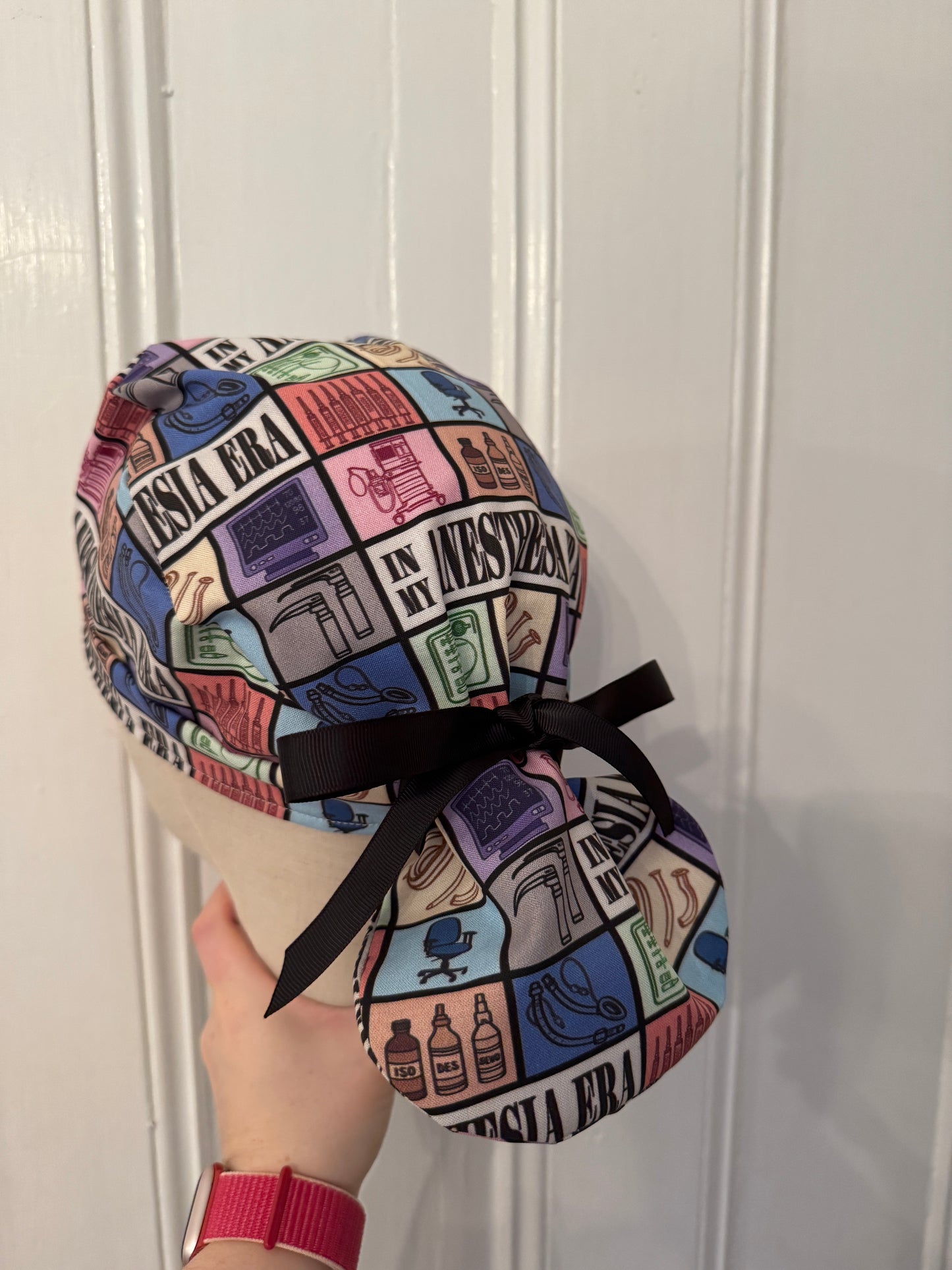 In My Anesthesia Era Scrub Cap - Satin Lining Available - Multiple Styles