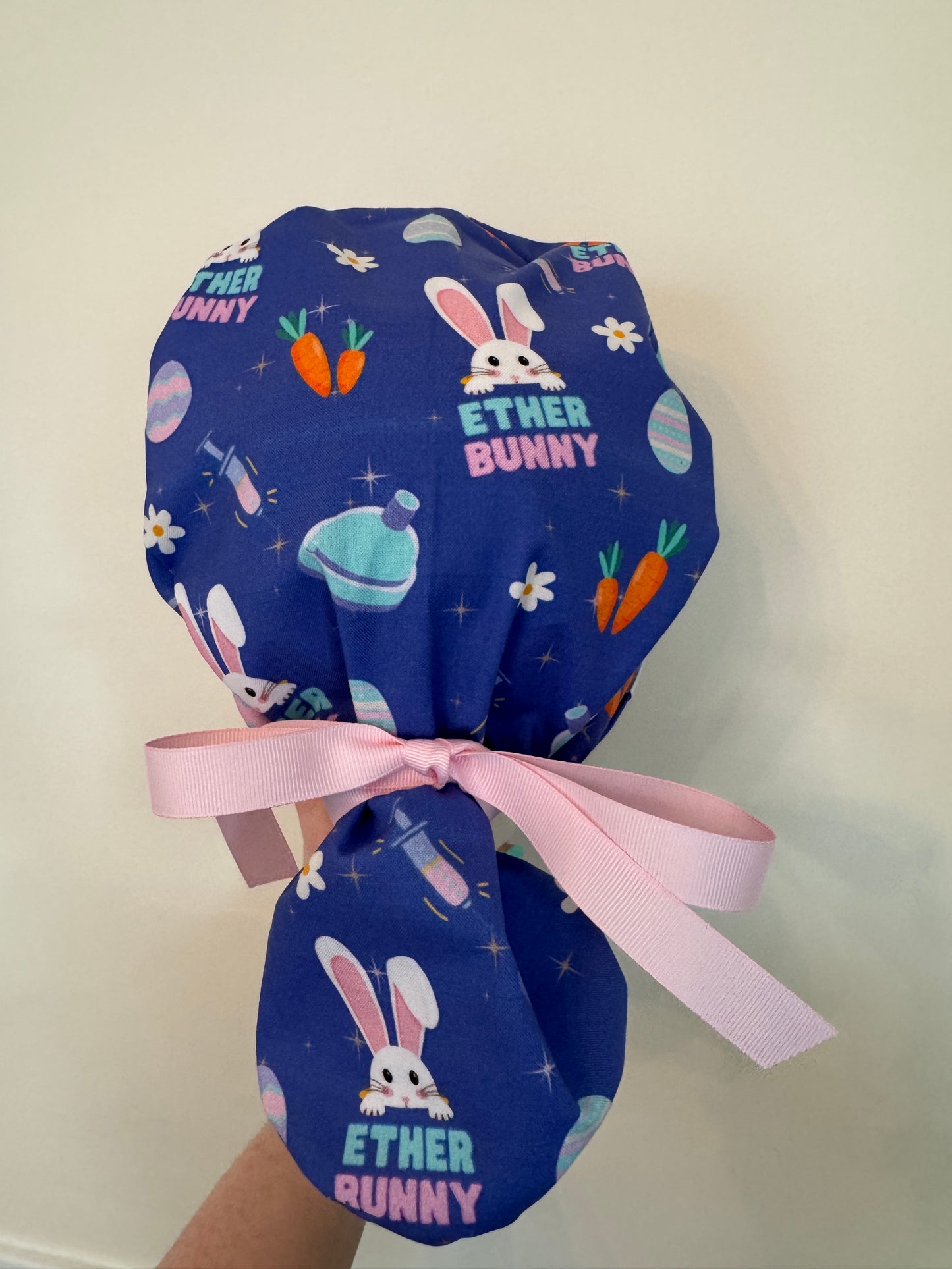 Ether Bunny Scrub Cap - Satin Lining Available - Multiple Styles
