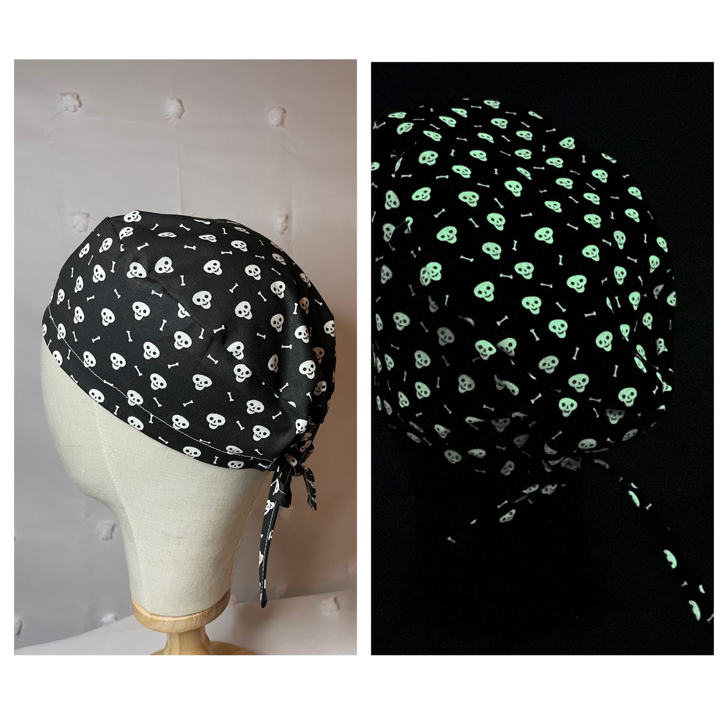 Glow in the Dark Scrub Caps in Multiple Fabric Options - All Styles