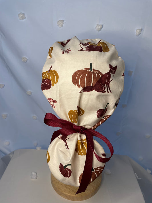 Pumpkin & Fox Scrub Cap - Multiple Styles