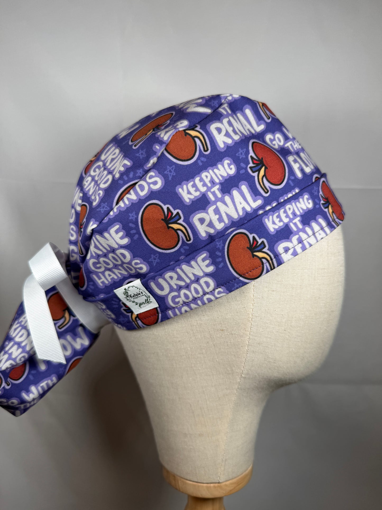 Urine Good Hands Kidney Scrub Cap - Satin Lining Available - Multiple Styles