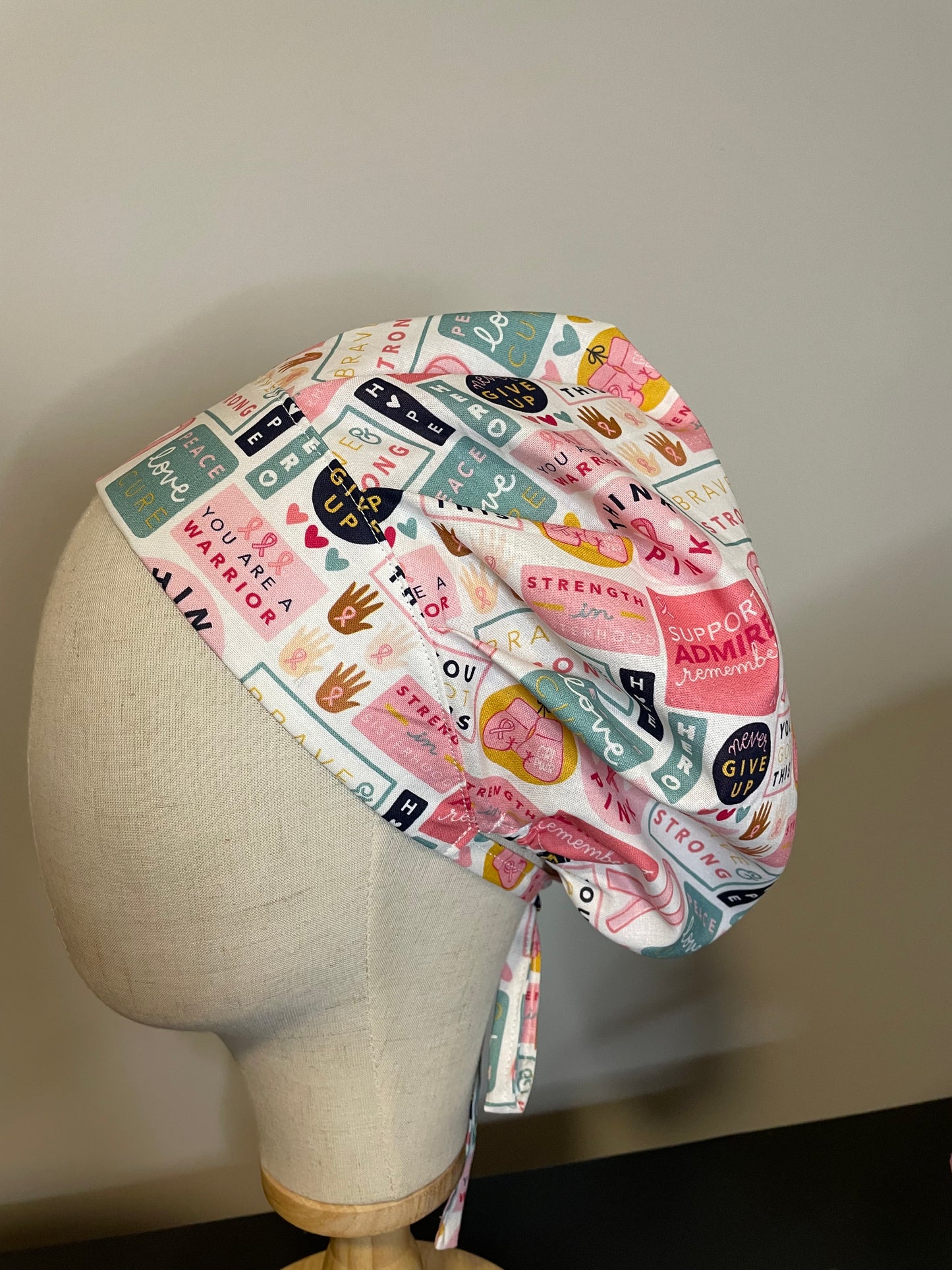 Breast Cancer Awareness Scrub Cap - Multiple Styles