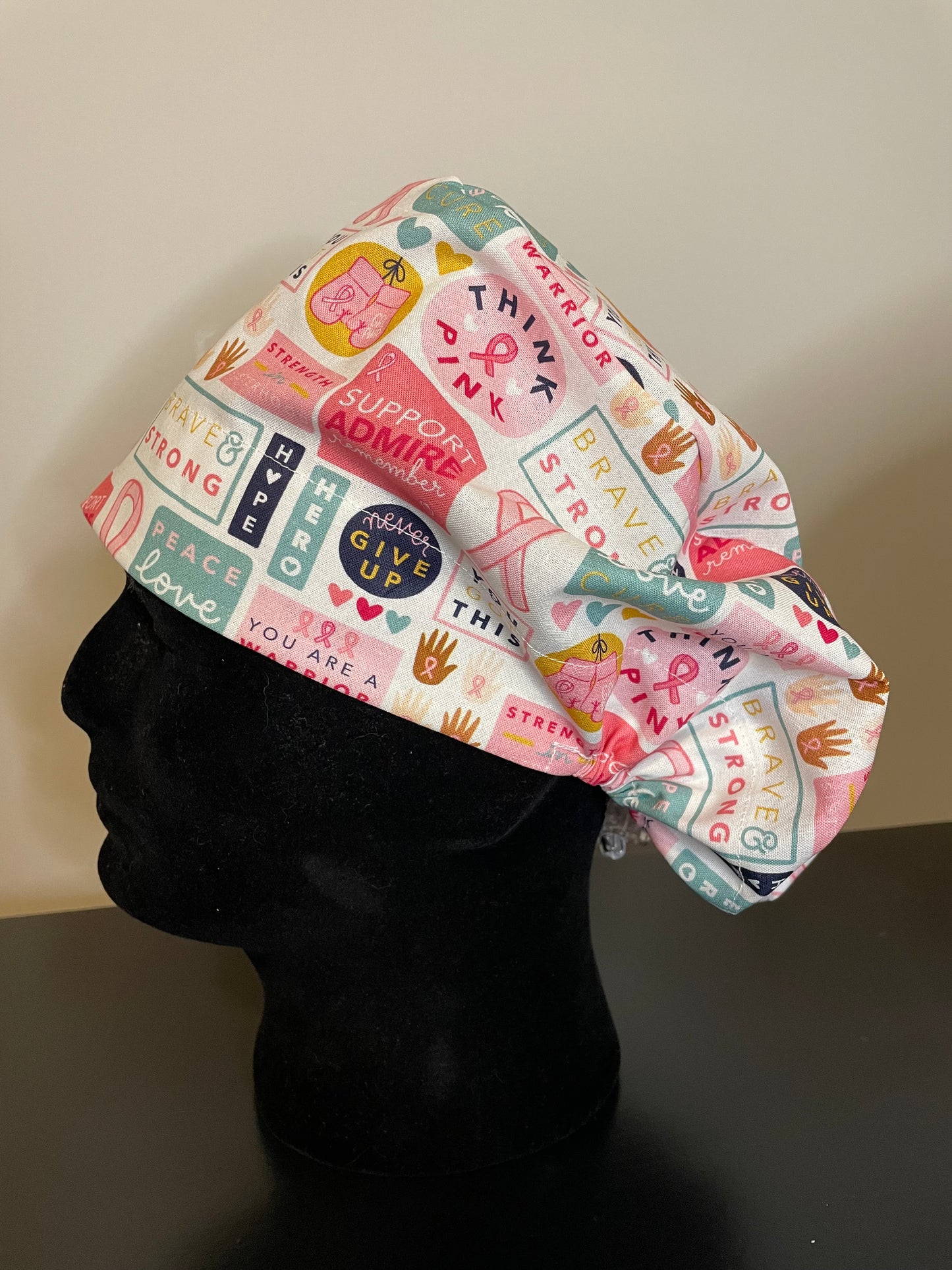 Breast Cancer Awareness Scrub Cap - Multiple Styles