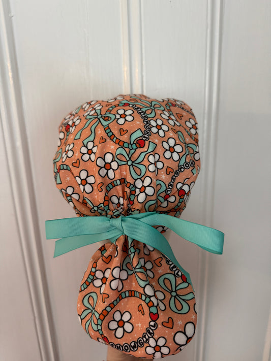 Showgirl Friendship Bracelets Scrub Cap - Satin Lining Available - Multiple Styles