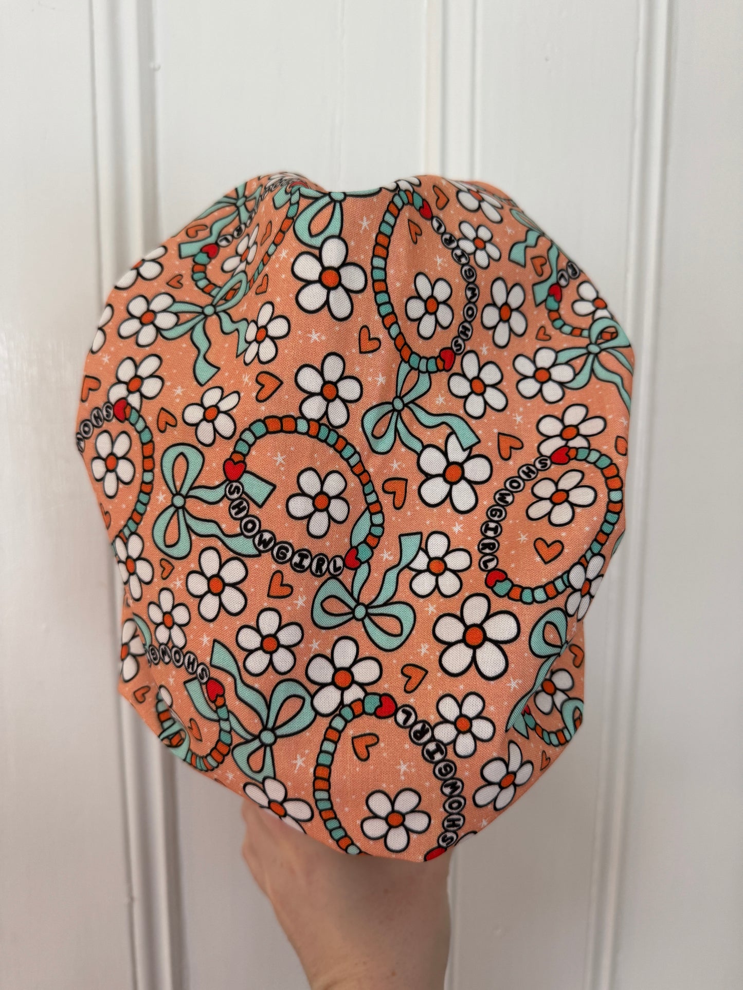 Showgirl Friendship Bracelets Scrub Cap - Satin Lining Available - Multiple Styles