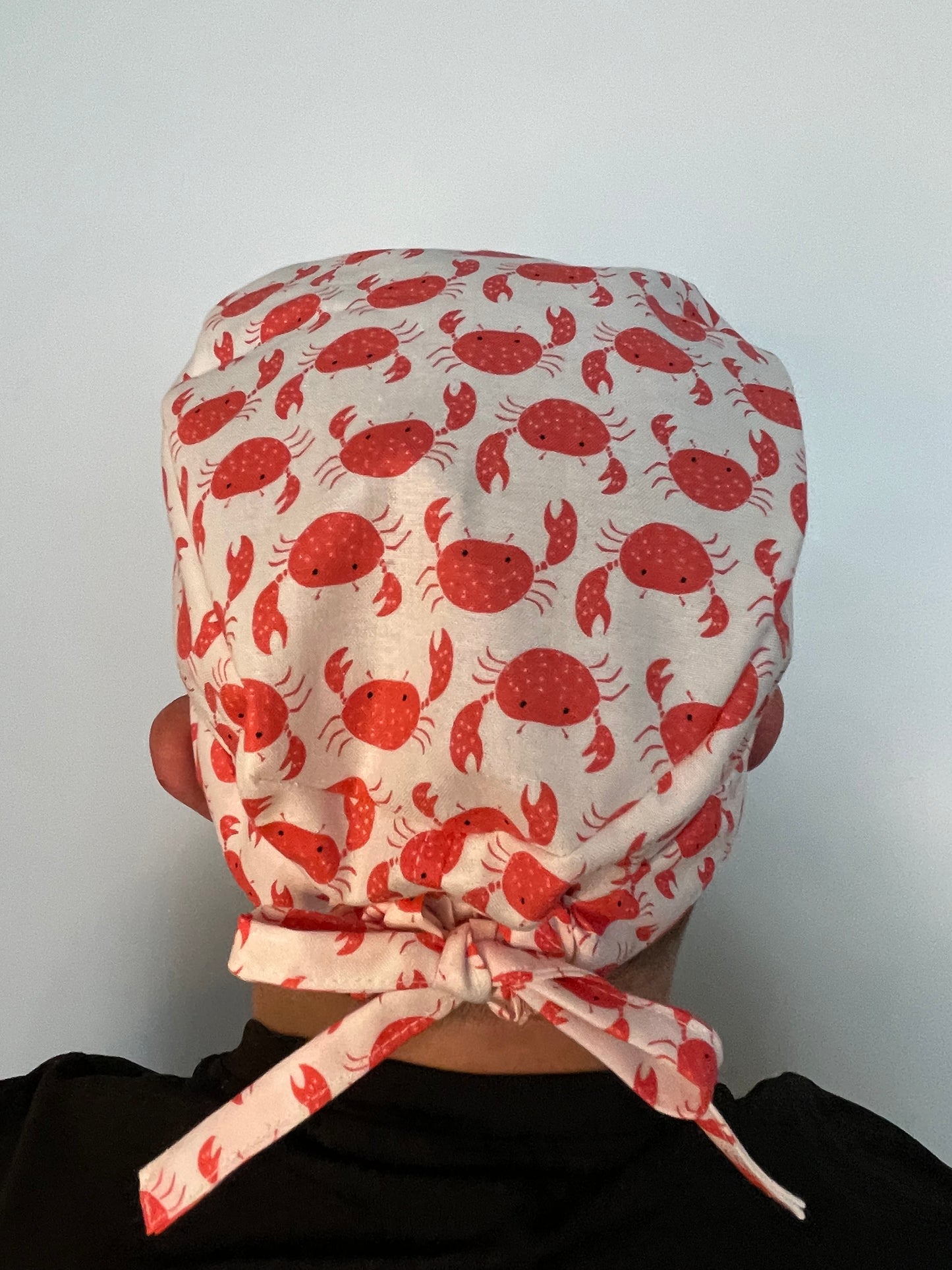 Crabs on White Scrub Cap - Multiple Styles