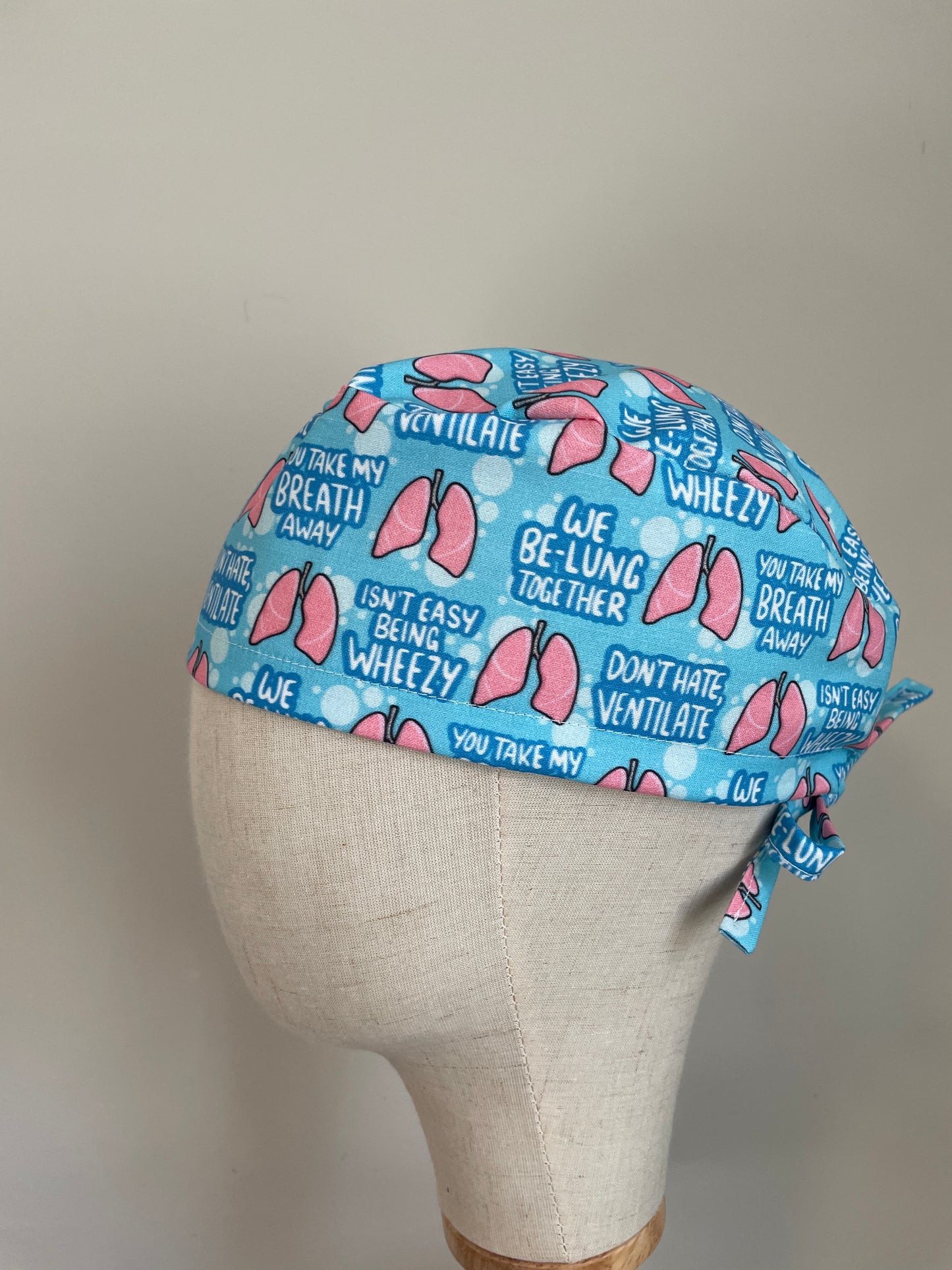 Lungs with Sayings Scrub Cap - Multiple Styles